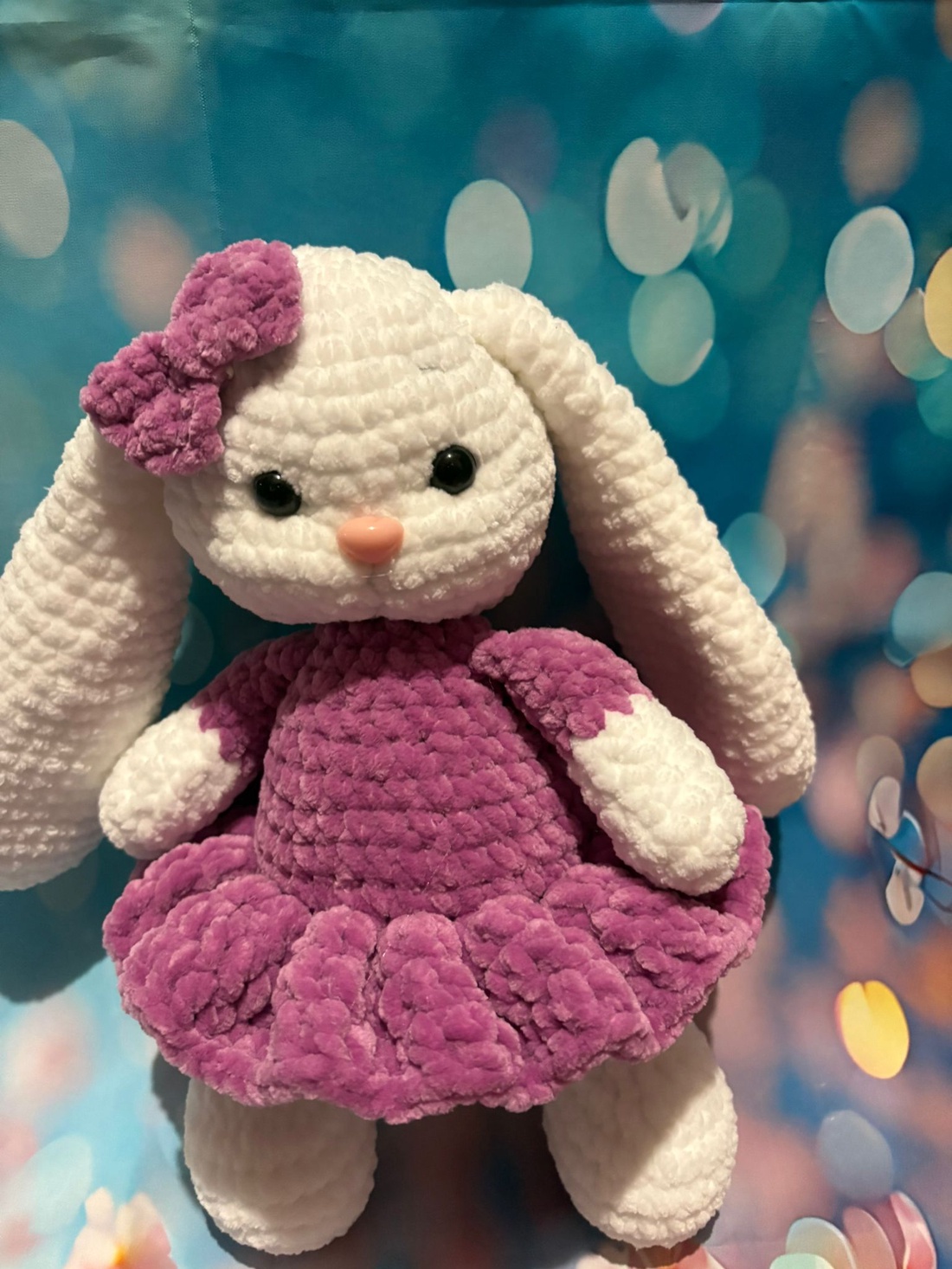 Iepuraș croșetat  - jucării și echipamente pentru copii - plușuri - girafă de pluș - Artynos.ro