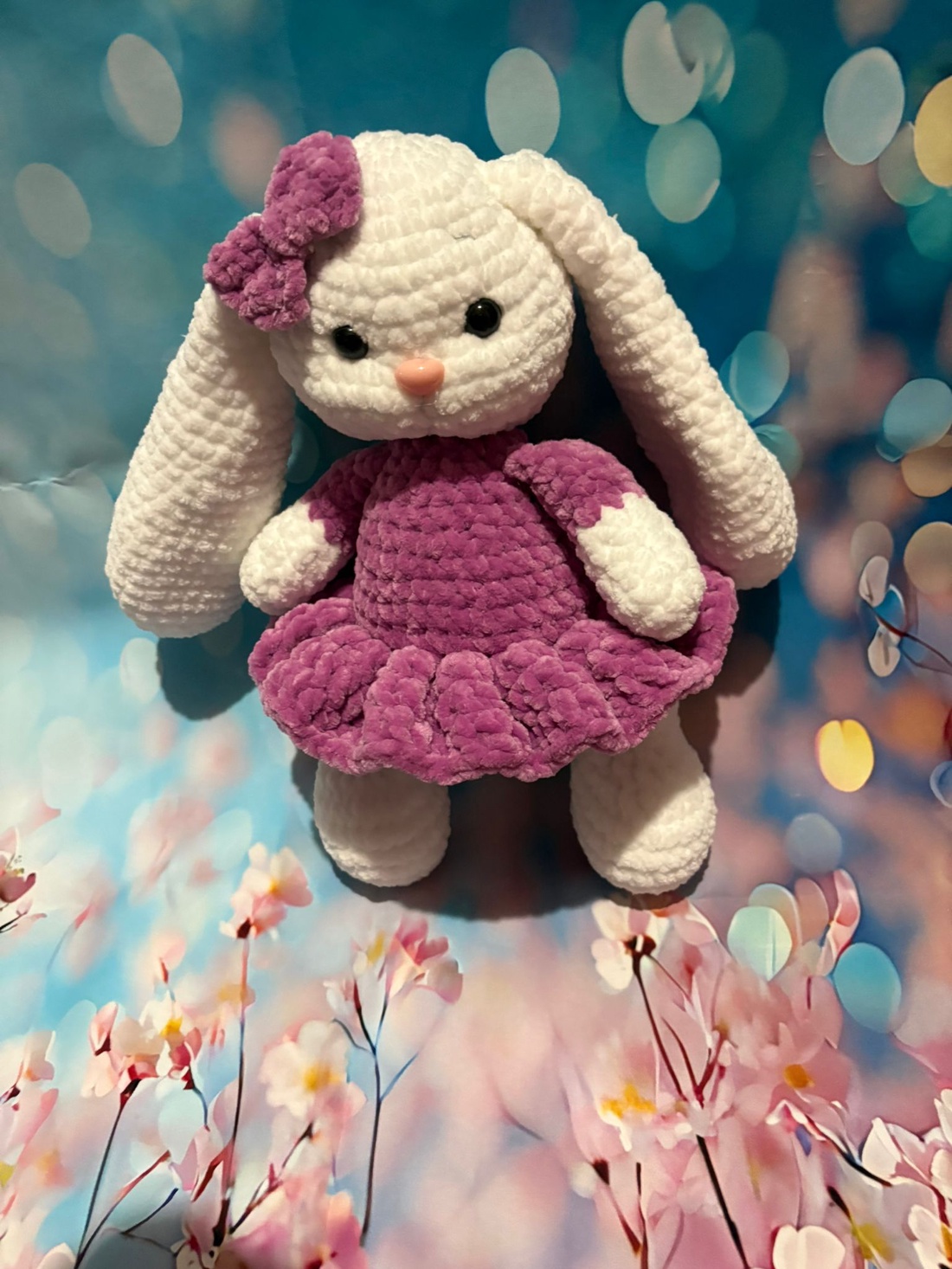 Iepuraș croșetat  - jucării și echipamente pentru copii - plușuri - girafă de pluș - Artynos.ro