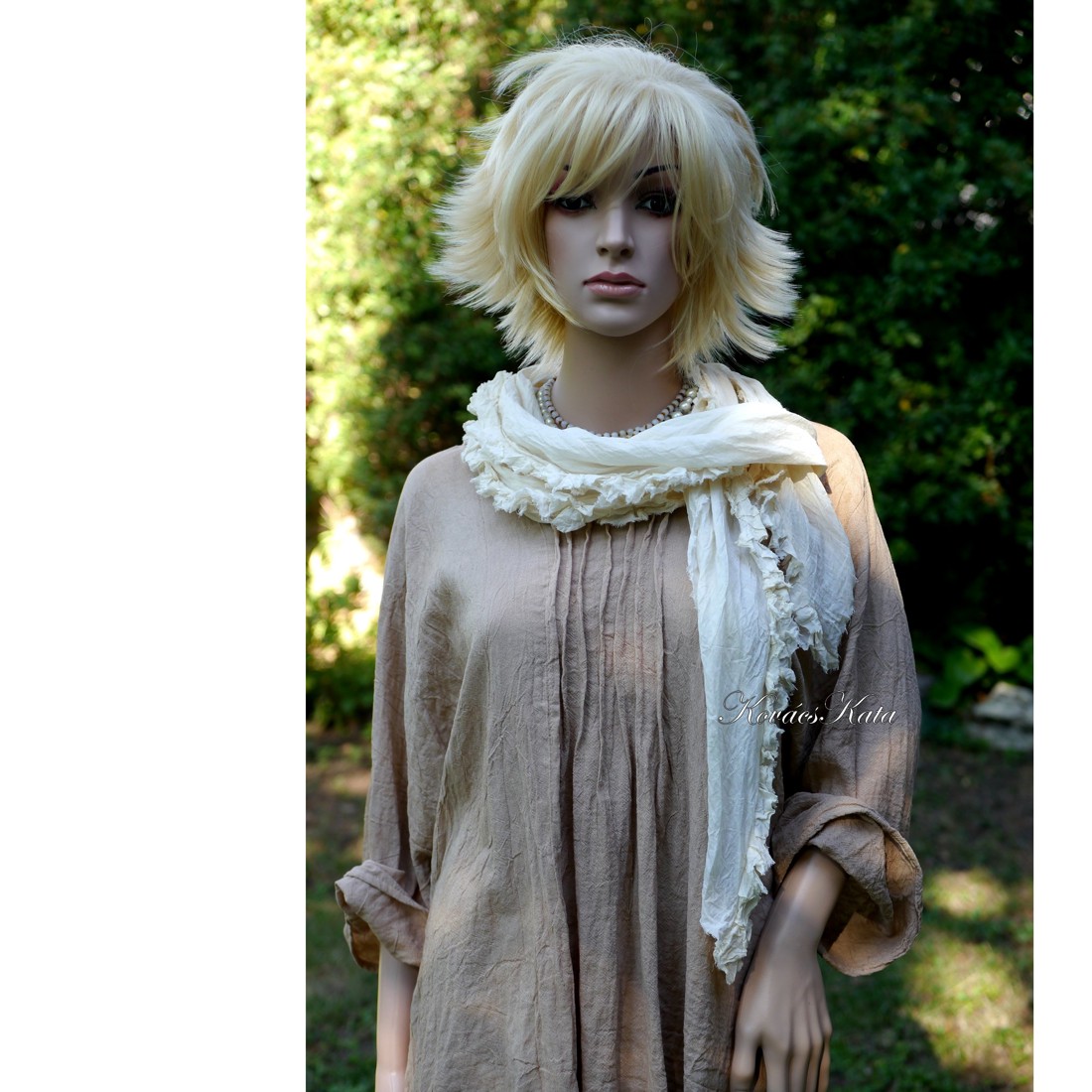 SCARLING / meringue - eșarfă cu volane - îmbrăcăminte și modă - eșarfe, pălării, fularuri - eșarfe - Artynos.ro