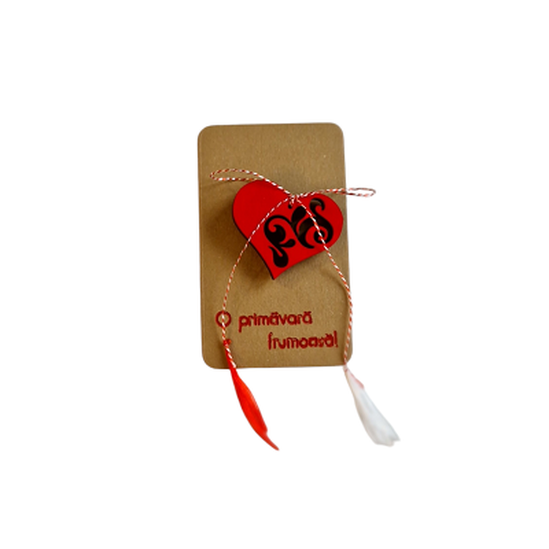 Martisor brosa inima  - bijuterii - mărțișor - Artynos.ro