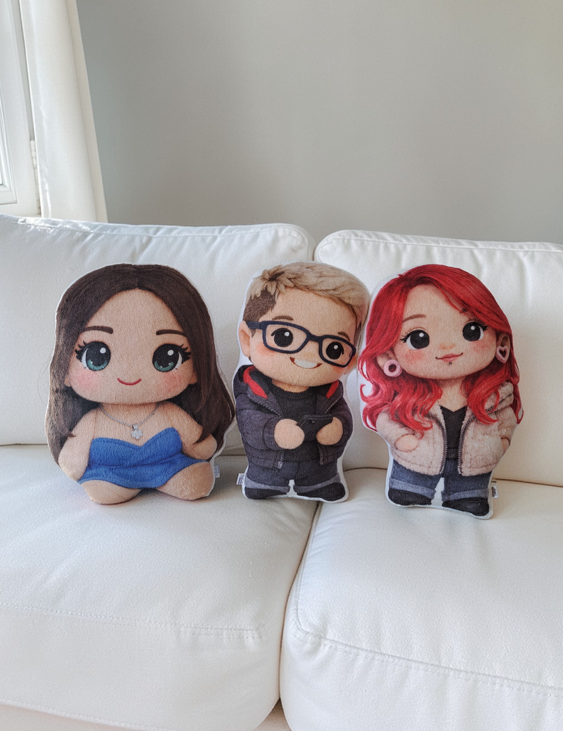 Pernă foto personalizată pentru � imaginea transformată într-o figurină de pluș - casă & stil de viață - textile de casă - perne - Artynos.ro