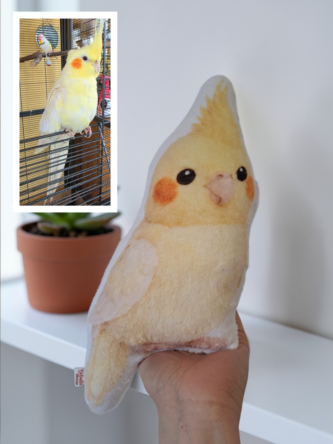 Pernă foto personalizată cu animale � imaginea transformată într-o figurină de pluș - casă & stil de viață - textile de casă - perne - Artynos.ro