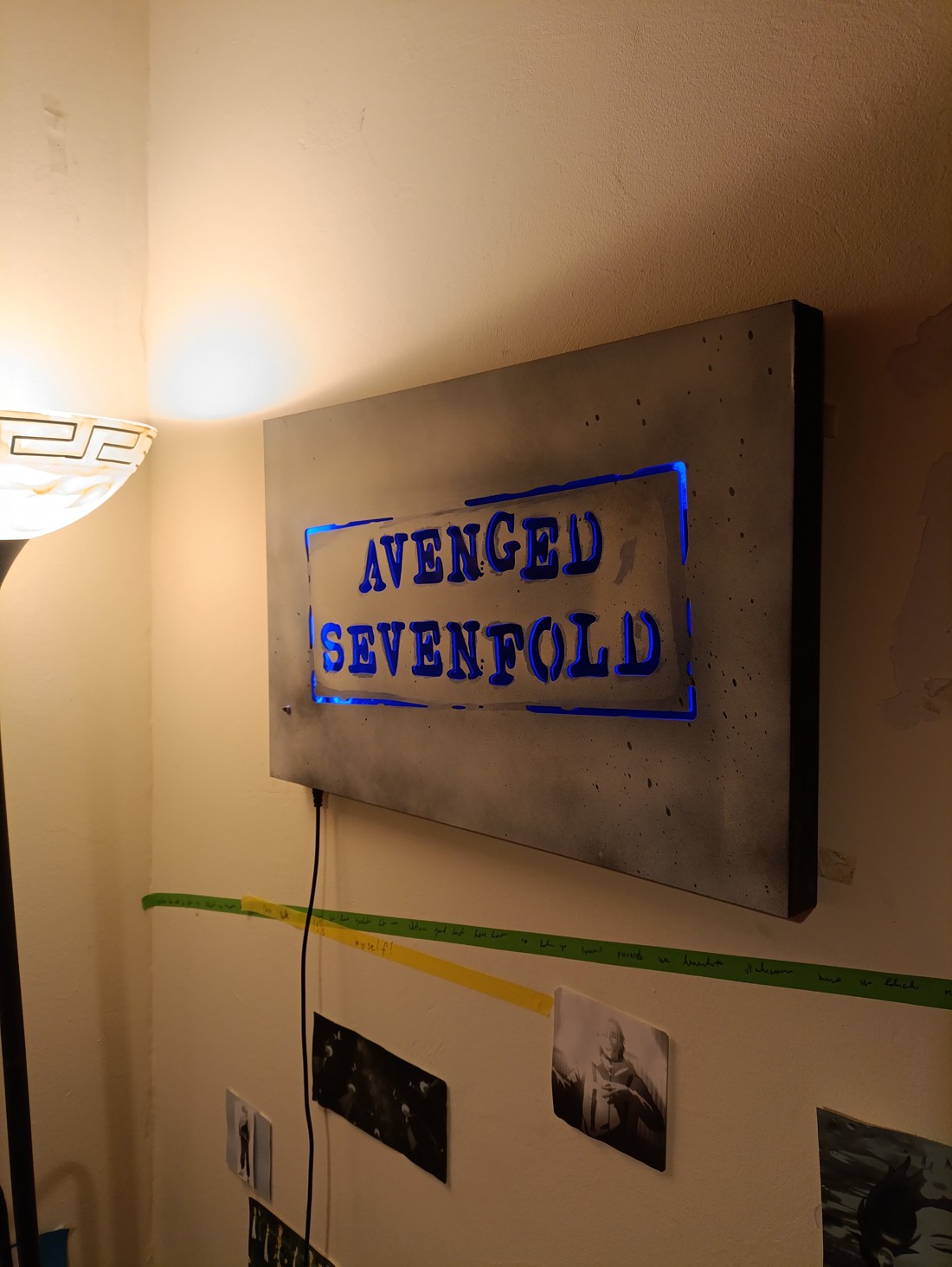 Avenged Sevenfold pictură murală iluminată - casă & stil de viață - lămpi și corpuri de iluminat - lampă de ambianță - Artynos.ro