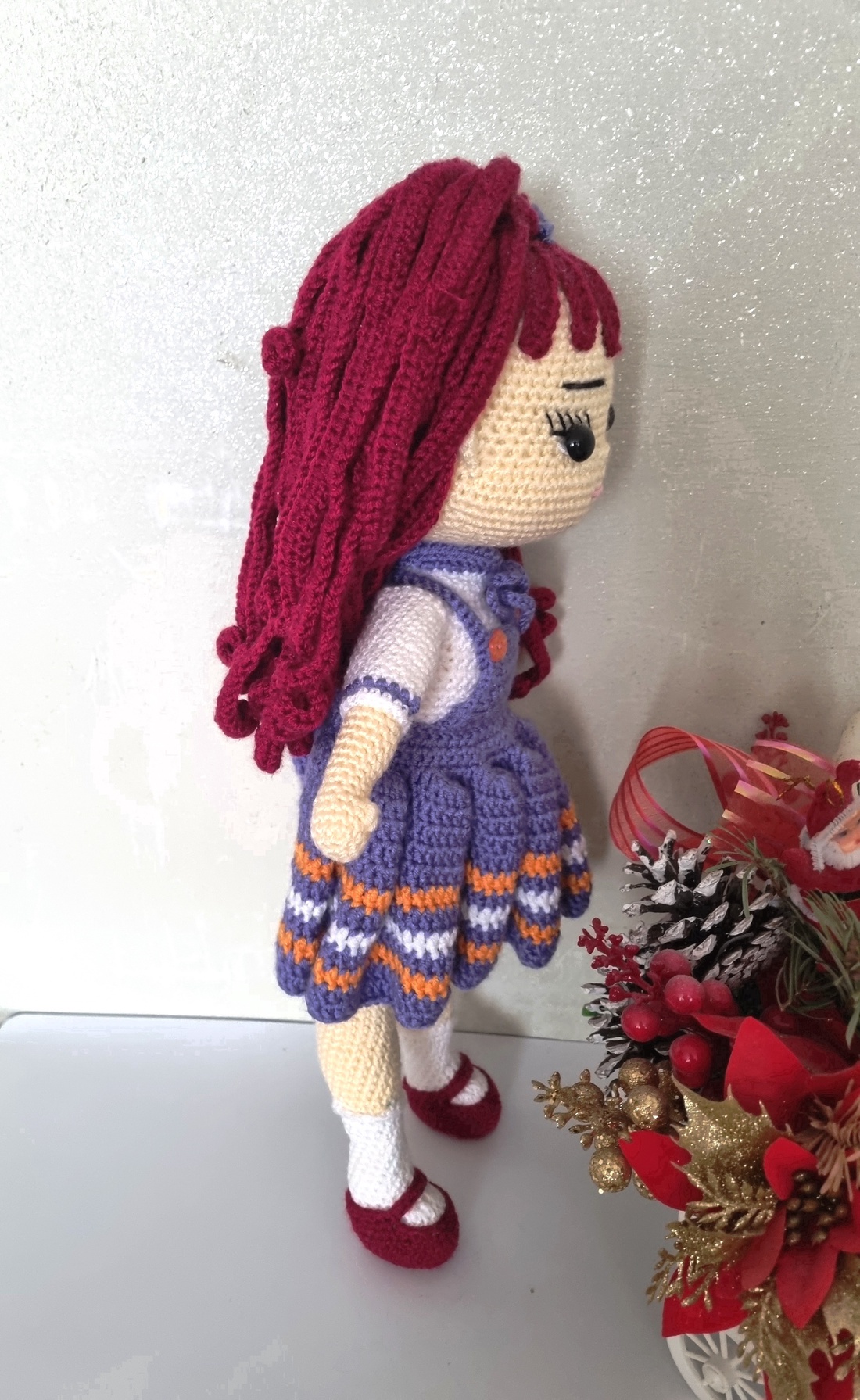 Corina papusa prietenoasa - jucării și echipamente pentru copii - plușuri - păpușă croșetată, păpușă de pluș - Artynos.ro