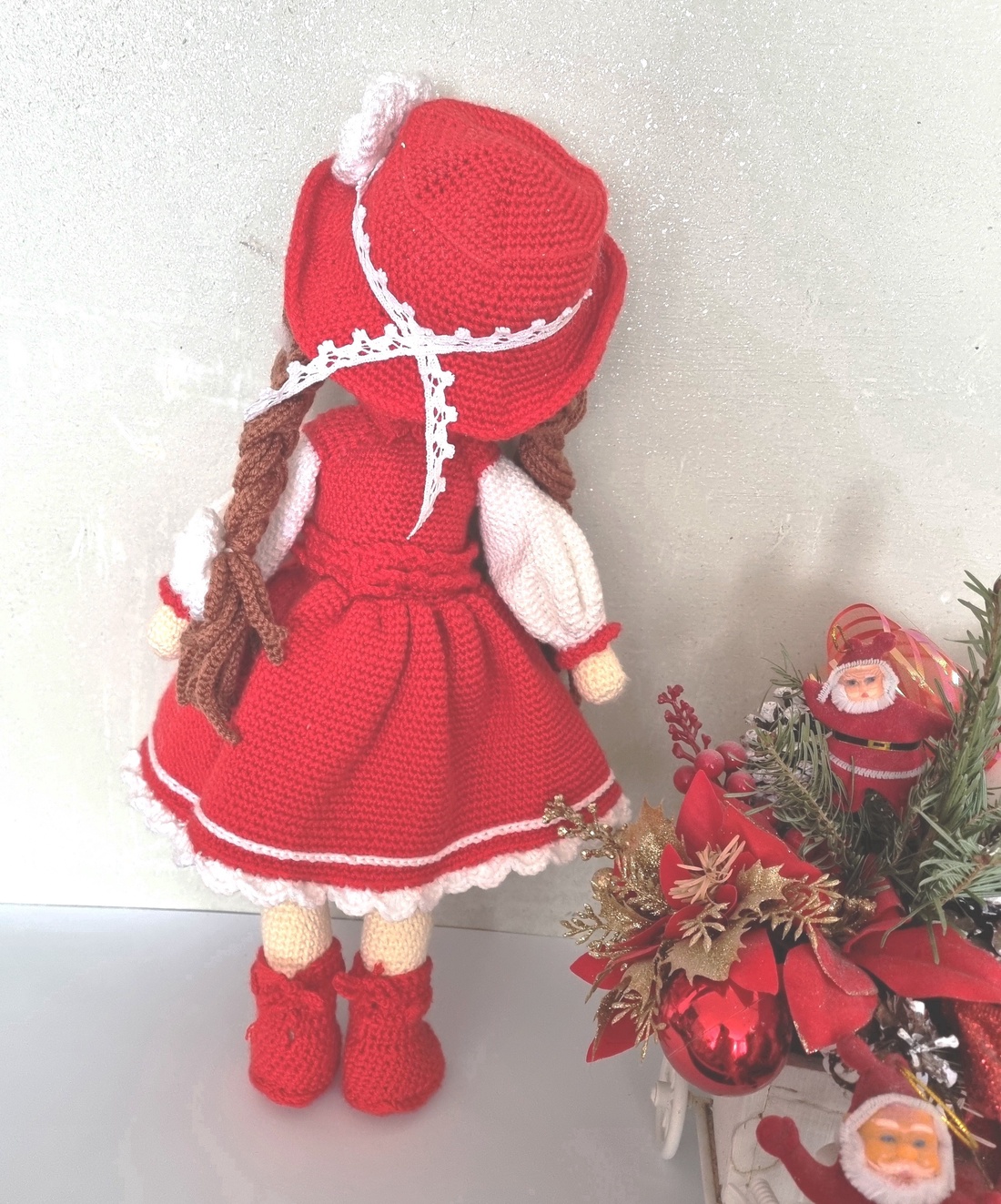 Gloria papusa cu codite - jucării și echipamente pentru copii - plușuri - păpușă croșetată, păpușă de pluș - Artynos.ro