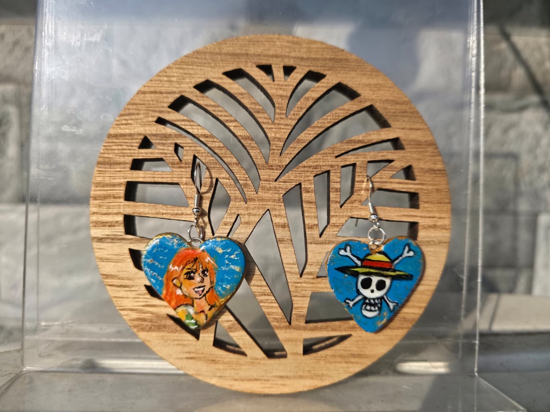 Cercei One Piece - Lut polimer - bijuterii - cercei - cercei cu figurine - Artynos.ro