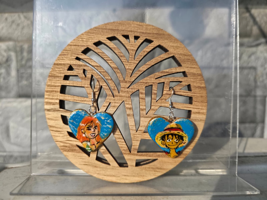 Cercei One Piece - Lut polimer - bijuterii - cercei - cercei cu figurine - Artynos.ro