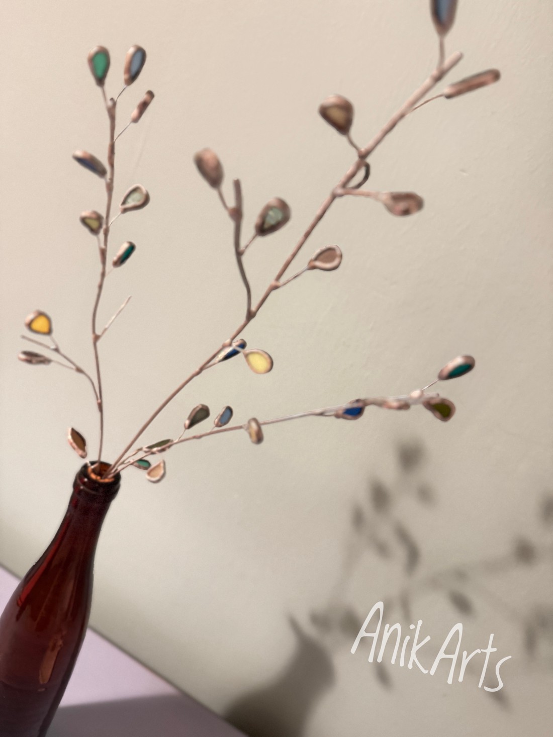 1 buc. ramură decorativă din sticlă Tiffany -  - Artynos.ro