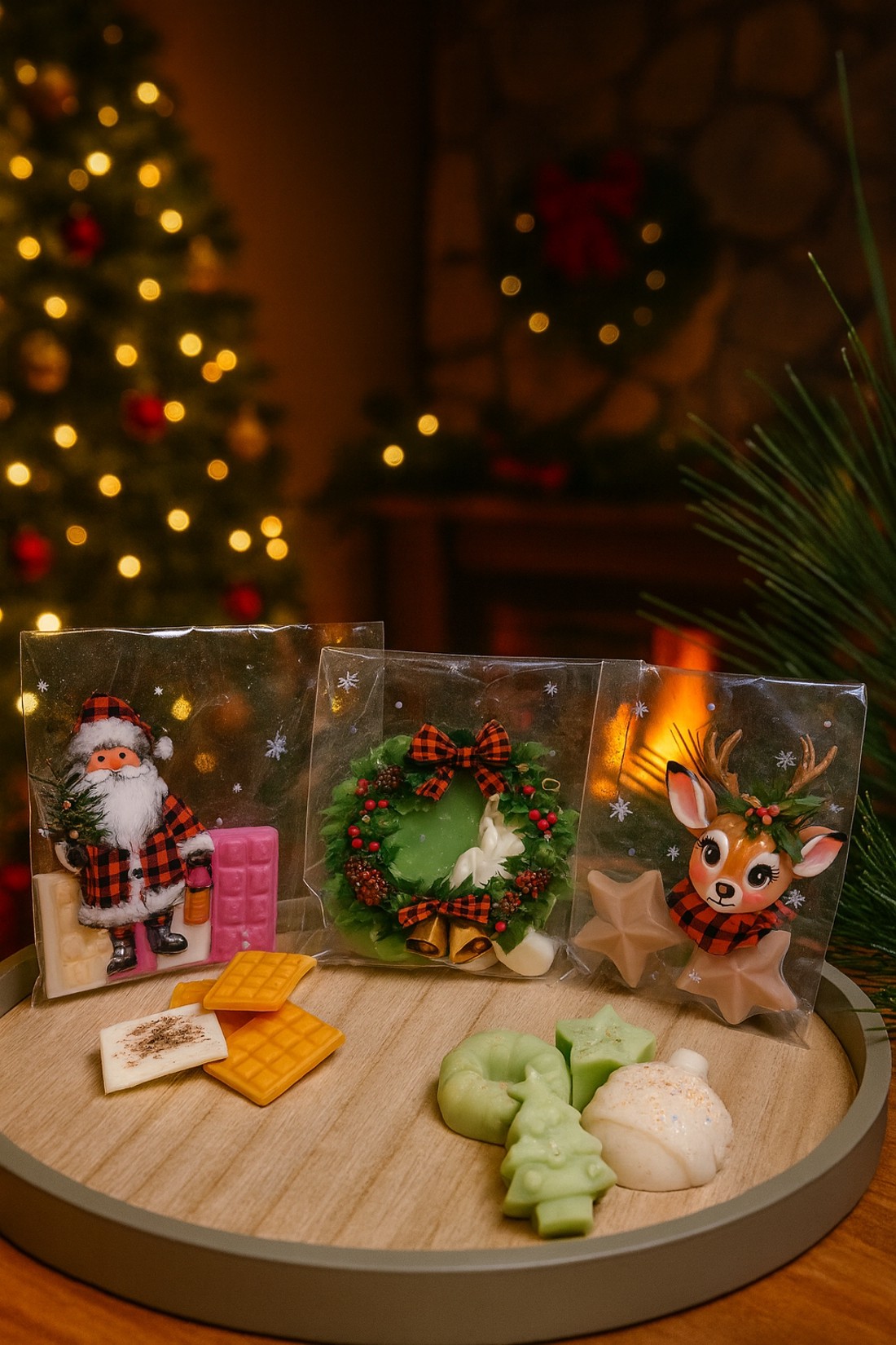 Pachet zână de Crăciun - ceară parfumată - crăciun - decorațiuni de crăciun de casă - lumânări parfumate de crăciun - Artynos.ro