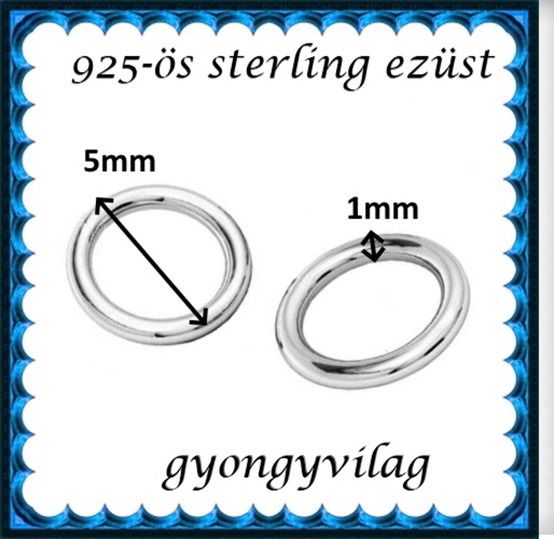 Fermoar pentru bijuterii din argint 925: cerc închis ESZK Z 5x1 mm 2 buc/cs - - Artynos.ro Fermoar pentru bijuterii din argint 925: cerc închis ESZK Z 5x1 mm 2 buc/cs - - Artynos.ro
