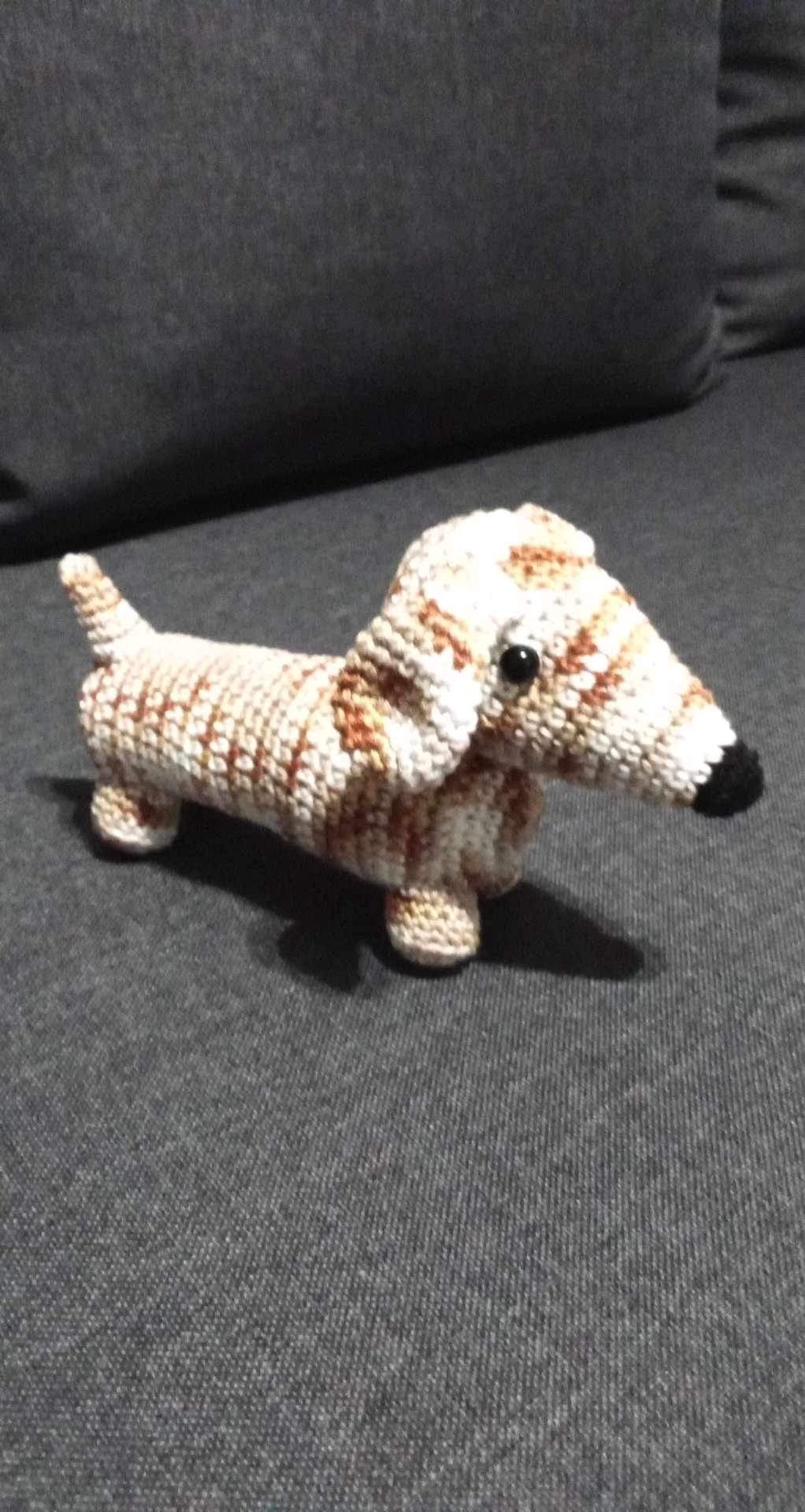 Harlekin, dachshund de culoare deschisă - jucării și echipamente pentru copii - plușuri - câine de pluș - Artynos.ro