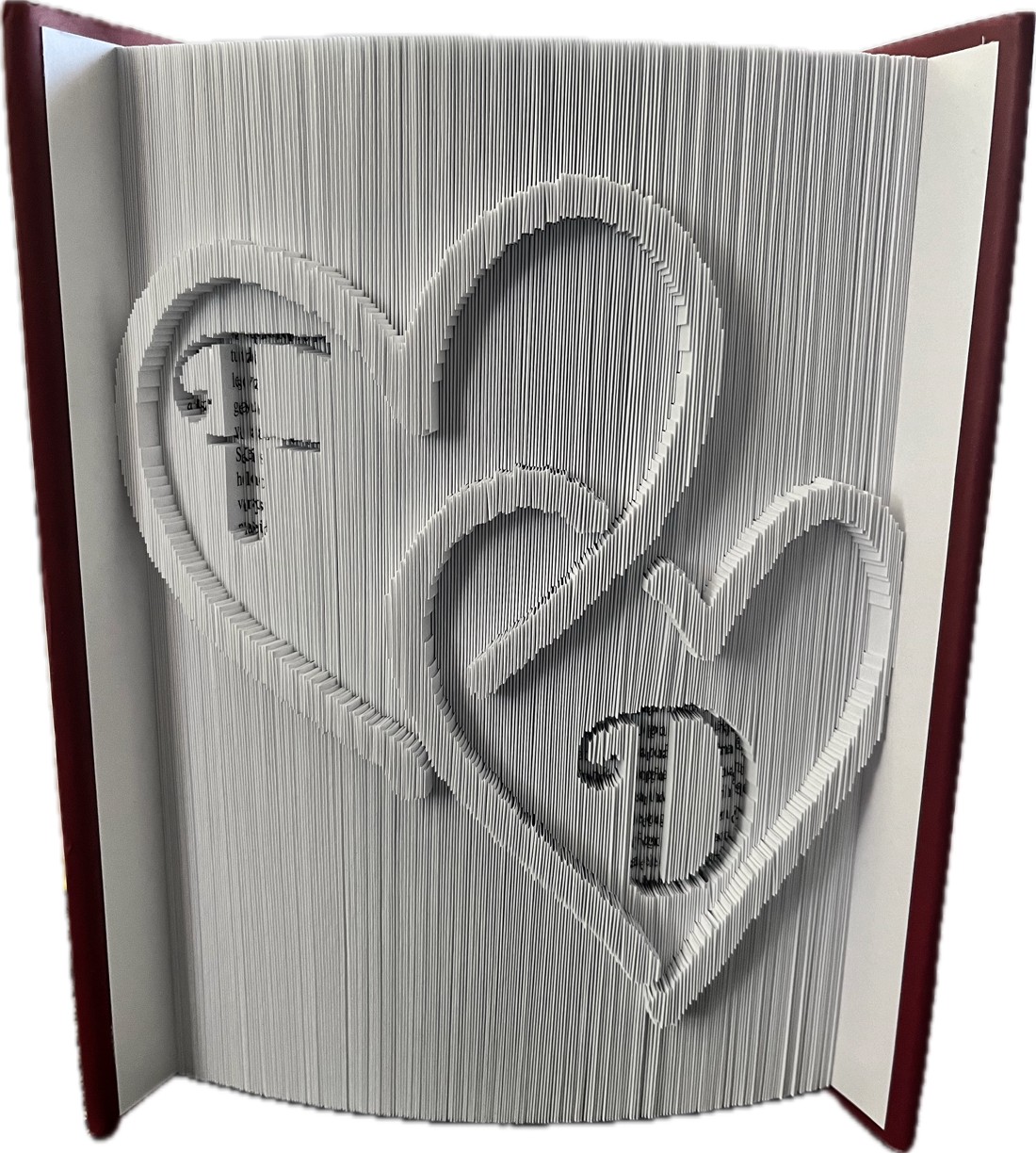 Rezervați sculptura pentru o nuntă unică - casă & stil de viață - accesorii pentru decorat casa - decorațiuni de masă și decorațiuni pentru rafturi  - sculptură de carte, carte pliată - Artynos.ro