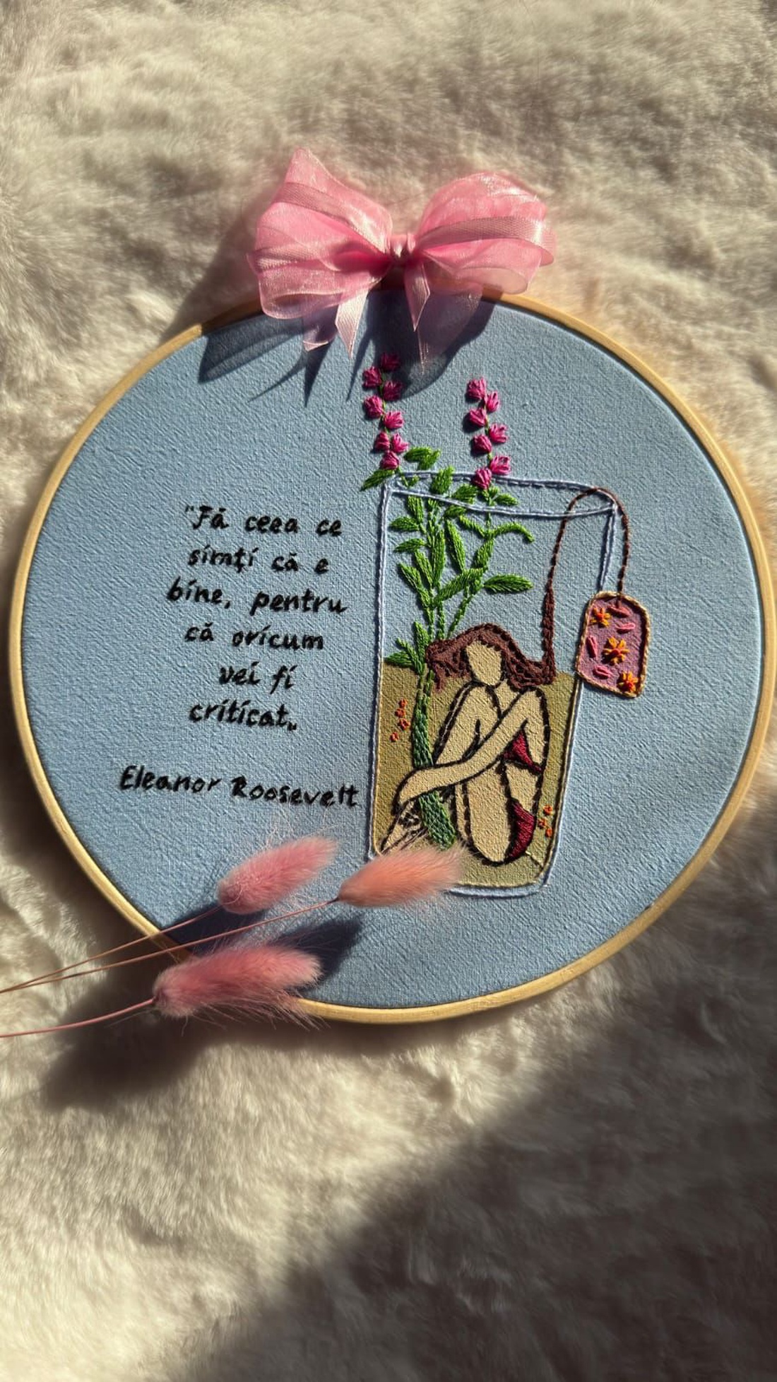 Tablou motivational - arte vizuale și accesorii  - imagini cu broderii - alte tablouri textil - Artynos.ro