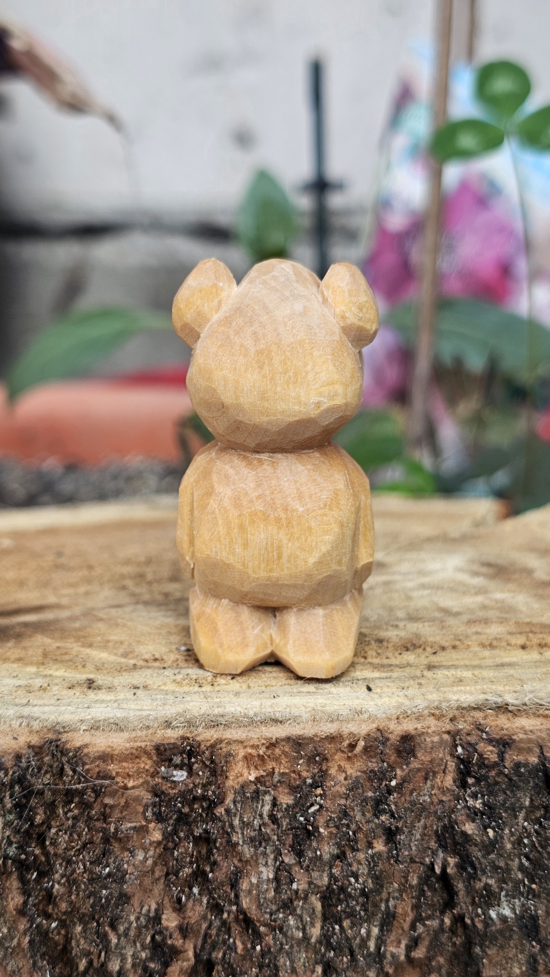 Simple bear - arte vizuale și accesorii  - sculptură - statuie lemn - Artynos.ro