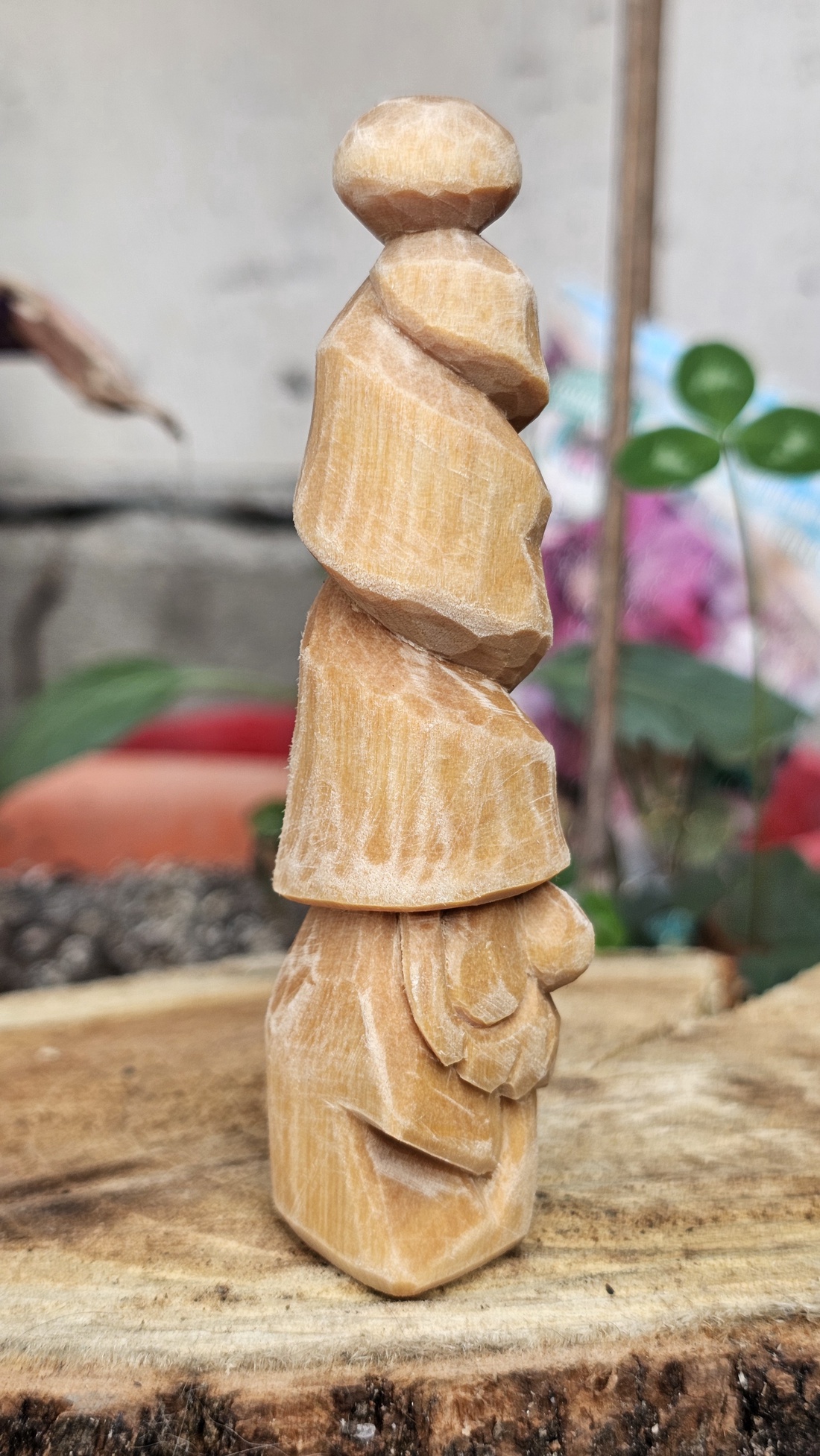 Gnom călător tall hat - arte vizuale și accesorii  - sculptură - statuie lemn - Artynos.ro