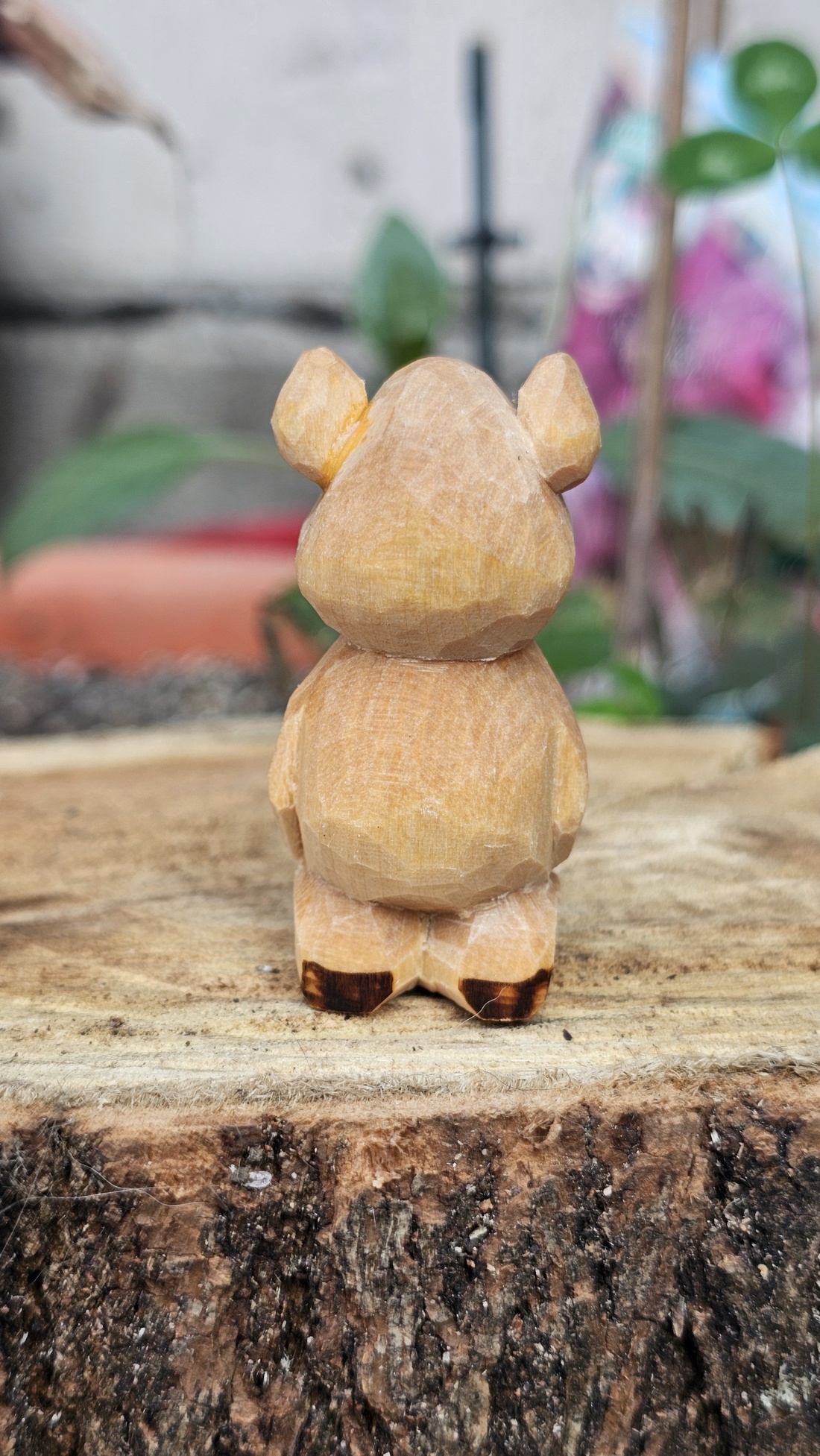 Simple bear - arte vizuale și accesorii  - sculptură - statuie lemn - Artynos.ro