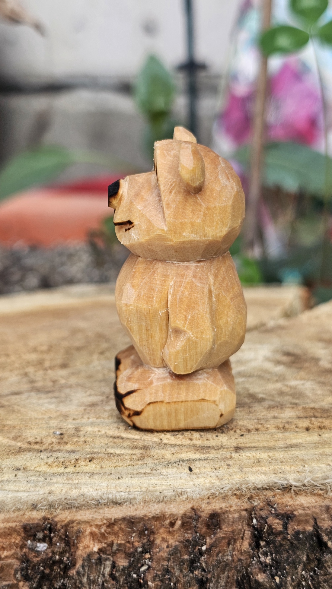 Simple bear - arte vizuale și accesorii  - sculptură - statuie lemn - Artynos.ro