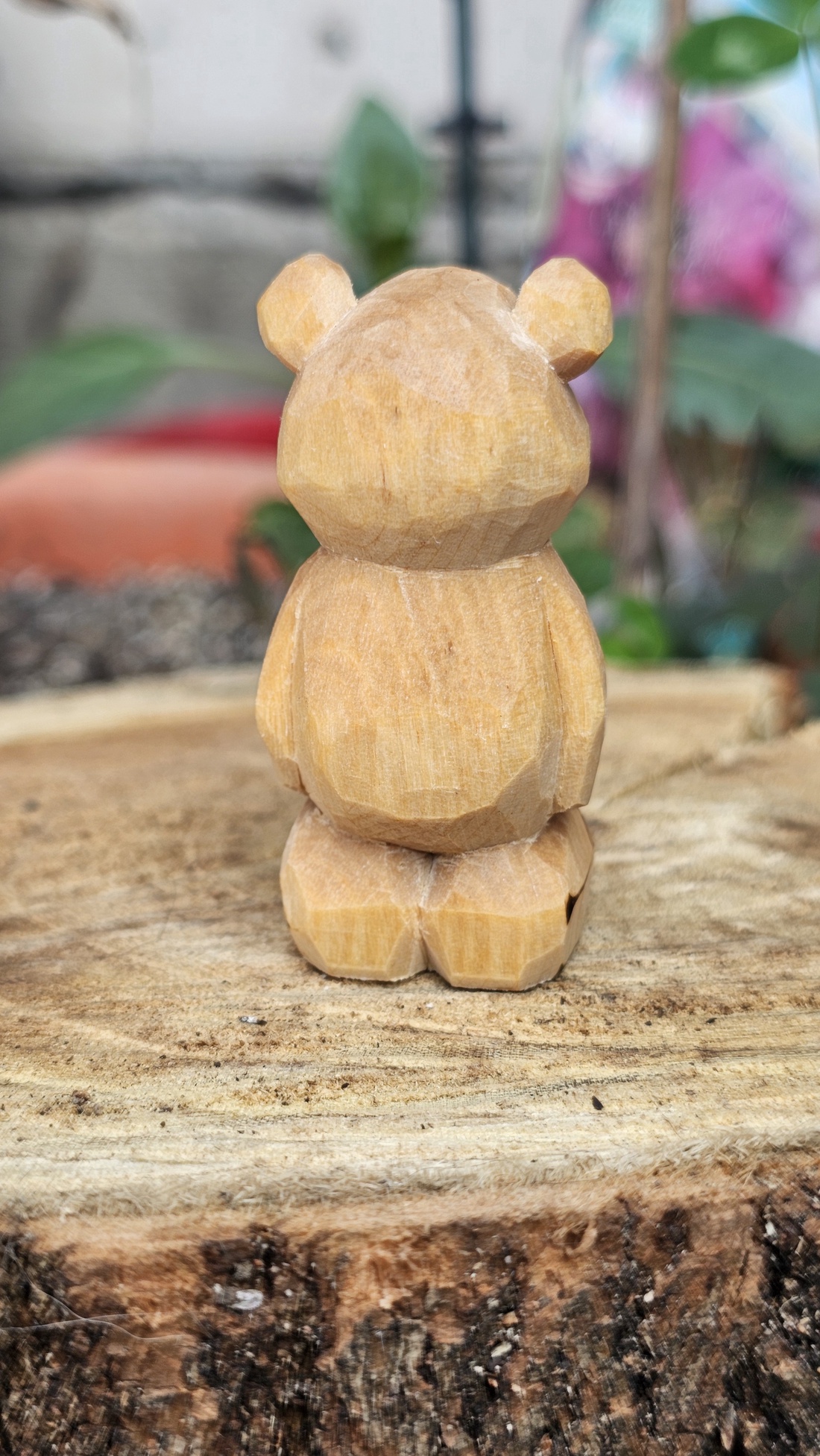 Simple bear - arte vizuale și accesorii  - sculptură - statuie lemn - Artynos.ro