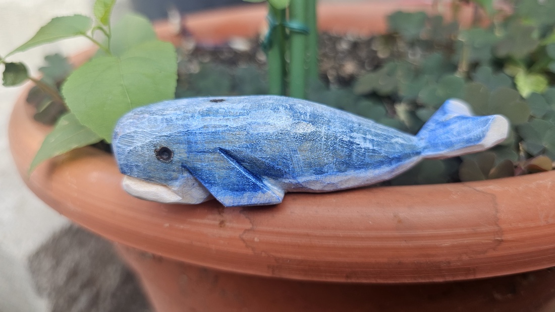 Whale � - arte vizuale și accesorii  - sculptură - statuie lemn - Artynos.ro