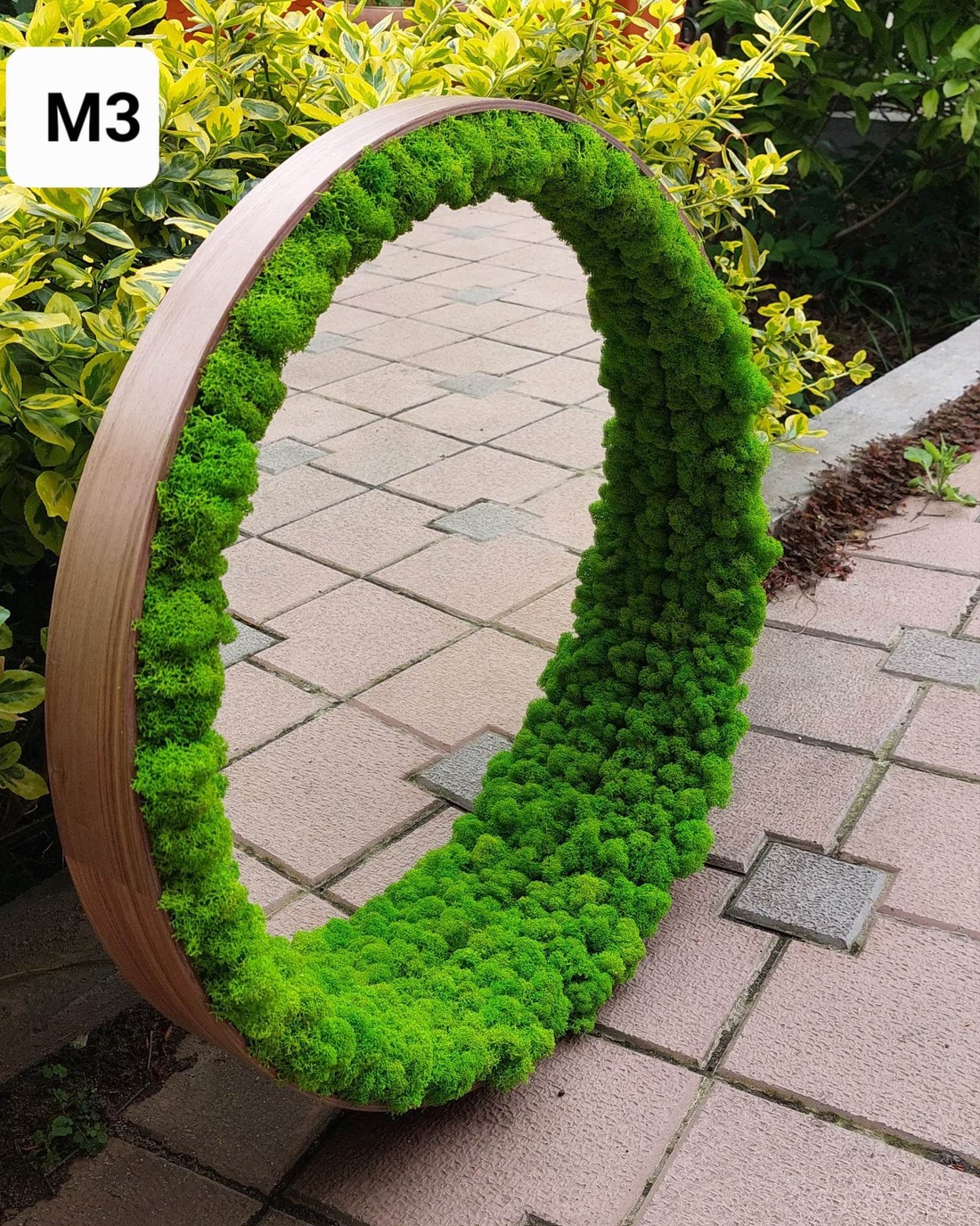 Oglinda cu licheni, D60 cm - casă & stil de viață - decorațiuni de casă - oglinzi - Artynos.ro