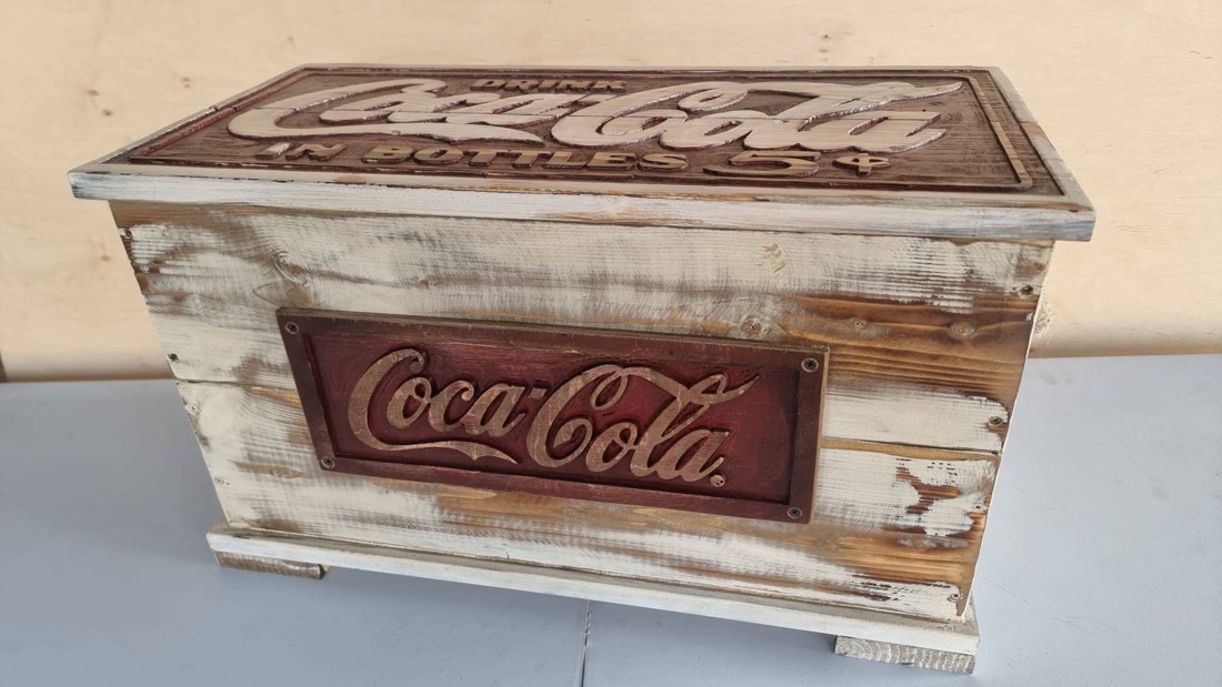  Coca Cola lada din lemn - casă & stil de viață - materiale de depozitare și sortare - ladă depozitare - Artynos.ro