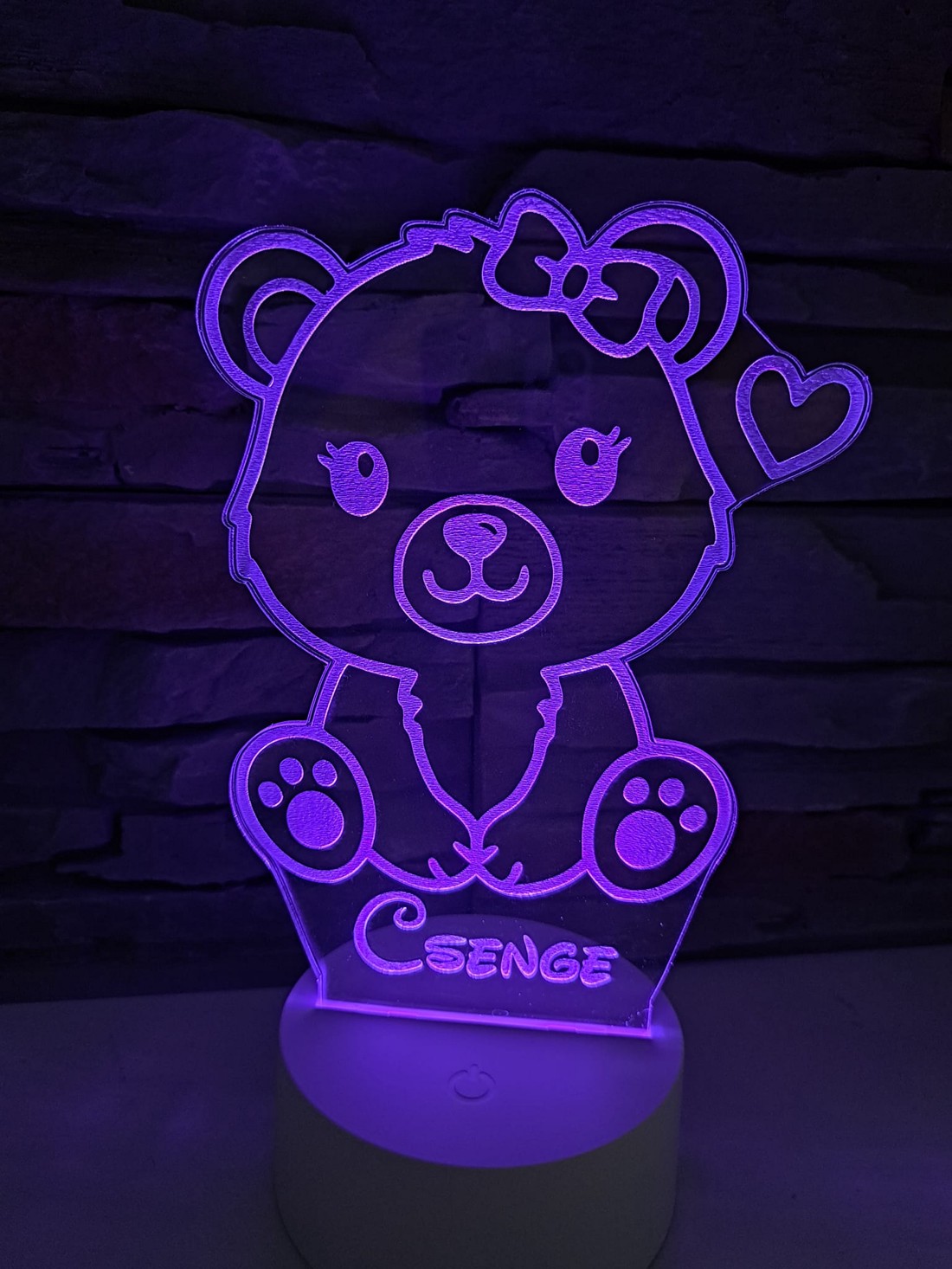 Lampă LED 3D cu nume unic și grafică drăguță - casă & stil de viață - lămpi și corpuri de iluminat - lampă de ambianță - Artynos.ro