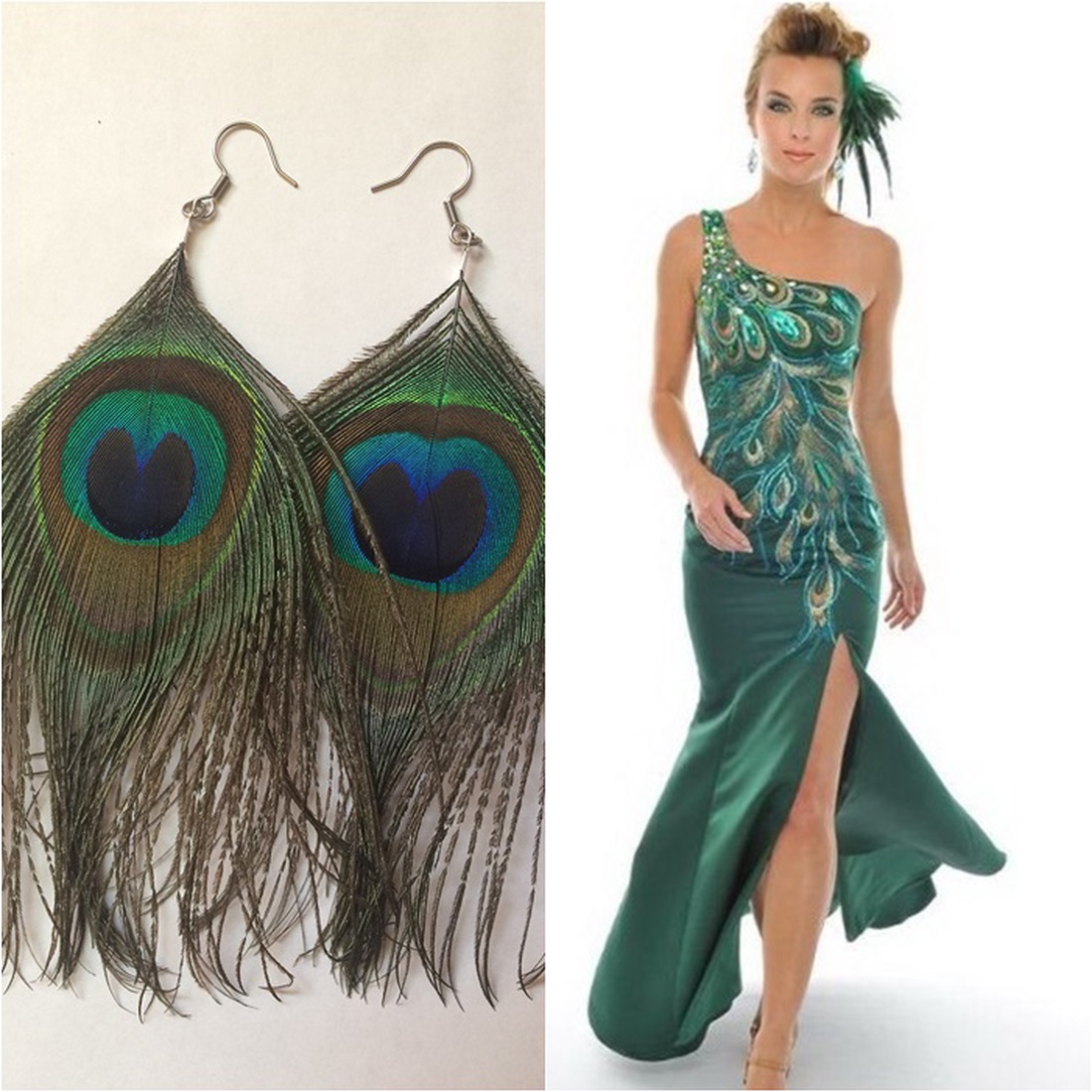 Original peacock earring - bijuterii - cercei - cercei cu franjuri - Artynos.ro Original peacock earring - bijuterii - cercei - cercei cu franjuri - Artynos.ro