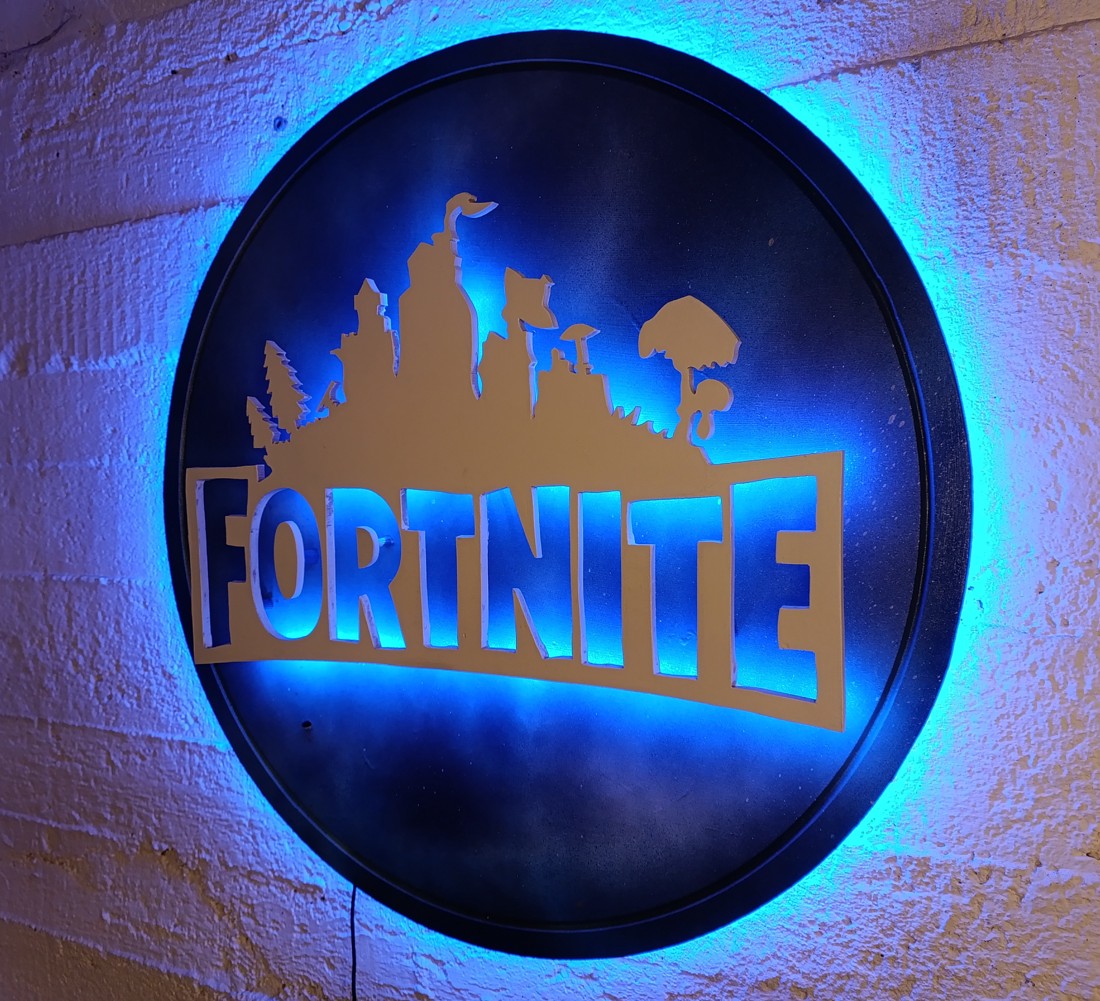 Fortnite - perete mural iluminat - - Artynos.ro Fortnite - perete mural iluminat - - Artynos.ro