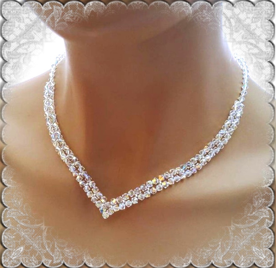 Nuntă, colier de mireasă, cristal Swarovski SL-ESW02-1 K - bijuterii - seturi de bijuterii - Artynos.ro Nuntă, colier de mireasă, cristal Swarovski SL-ESW02-1 K - bijuterii - seturi de bijuterii - Artynos.ro