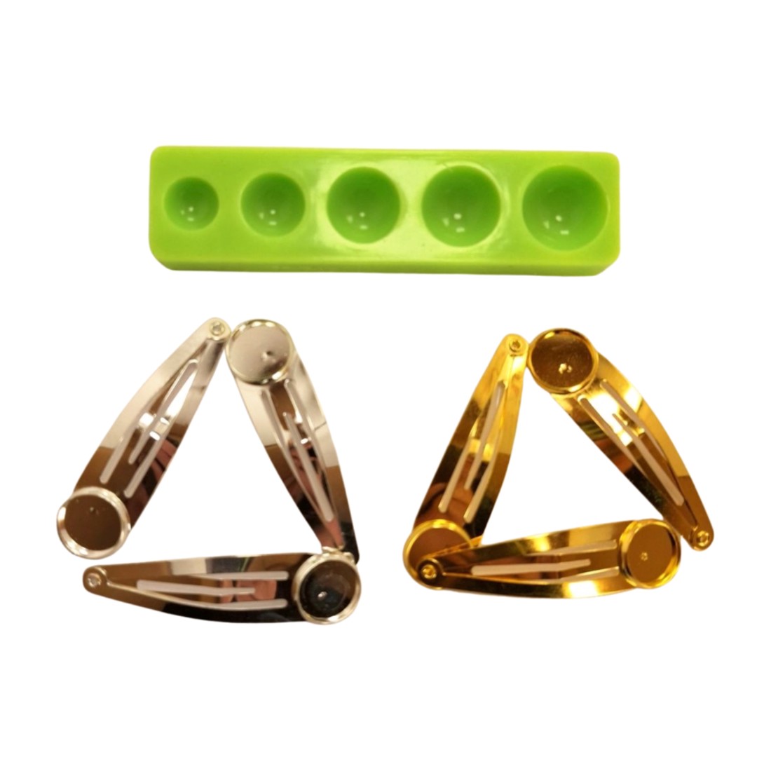 Bază pentru agrafă de păr din silicon Hemisphere � pentru crearea de bijuterii creative -  - Artynos.ro