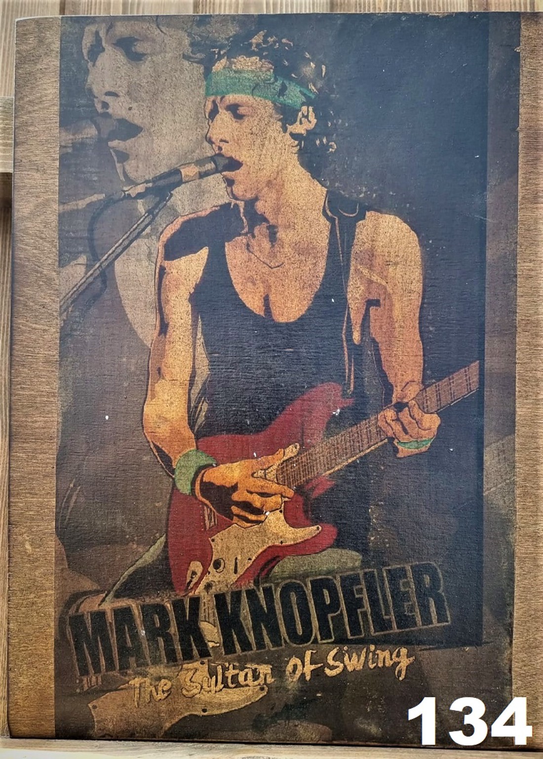 Dire Straits poza din lemn - casă & stil de viață - accesorii pentru decorat casa - picturi murale - artă de perete din lemn - Artynos.ro