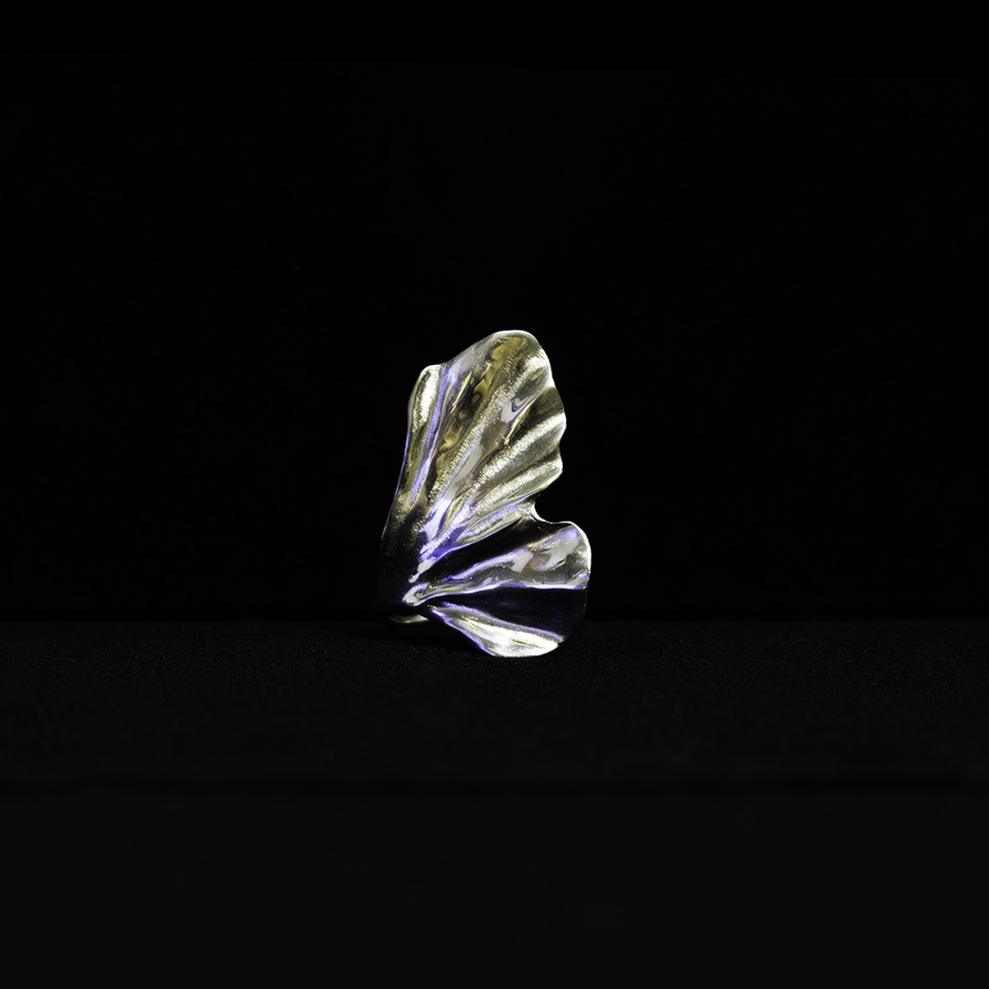 Inel Gliding Leaf - bijuterii - inele - inele de statement - Artynos.ro