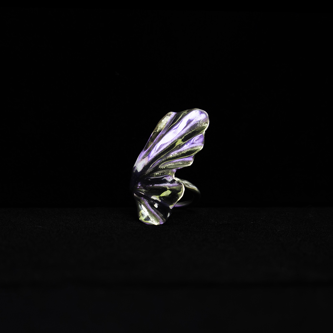 Inel Gliding Leaf - bijuterii - inele - inele de statement - Artynos.ro