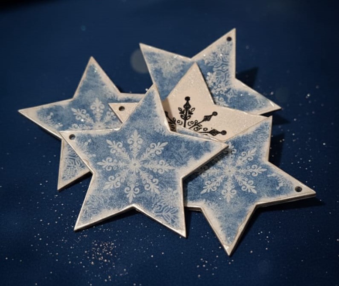 Stelute  - crăciun - decorațiuni de crăciun de casă - figurine pentru pomul de crăciun - Artynos.ro