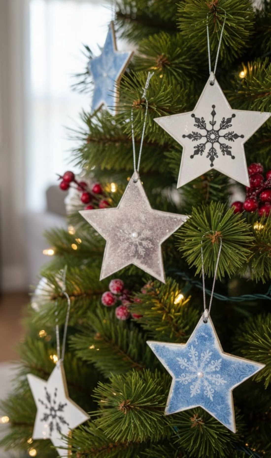 Stelute  - crăciun - decorațiuni de crăciun de casă - figurine pentru pomul de crăciun - Artynos.ro