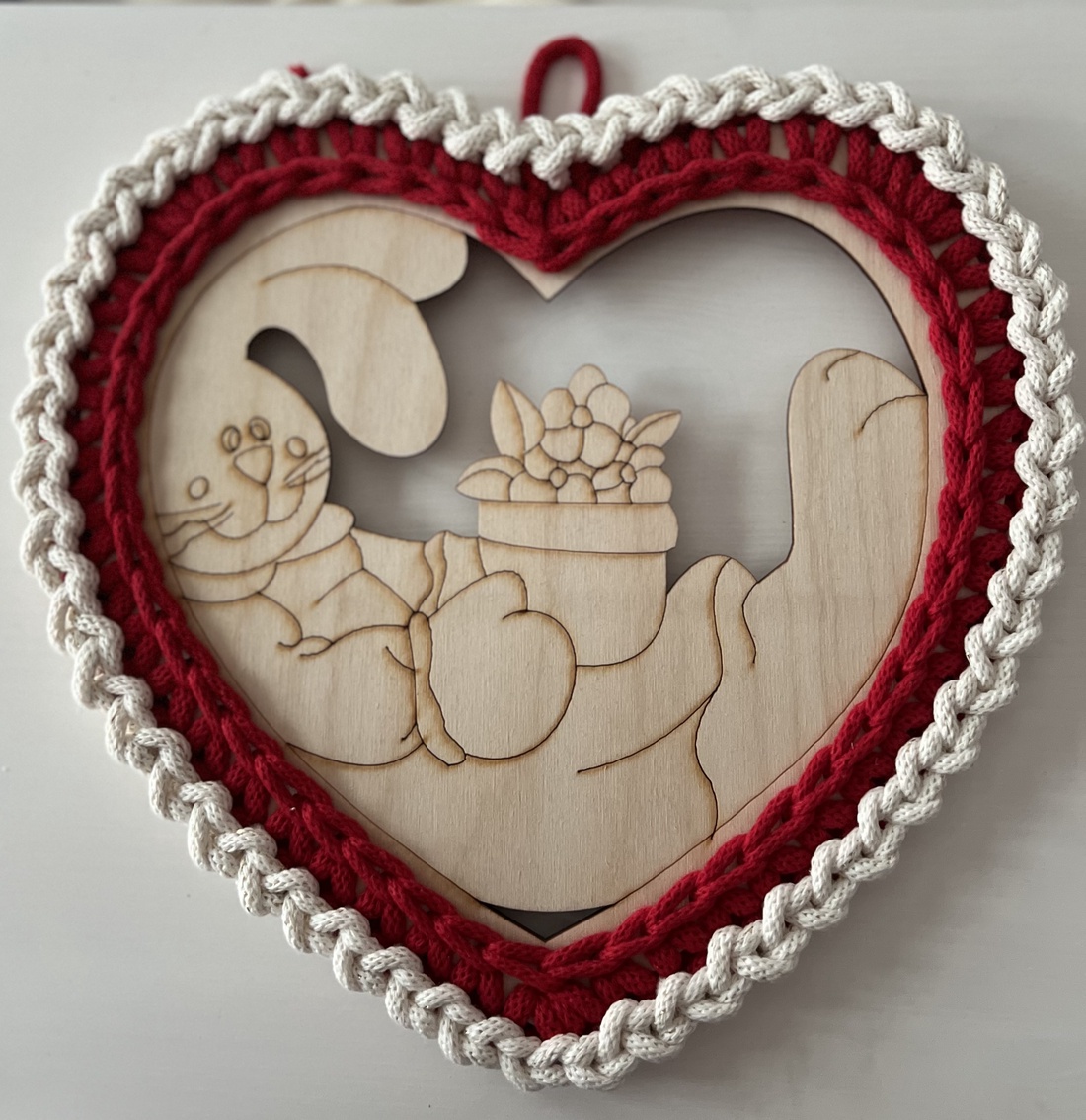 Obiect decorativă  - decor de sărbători - decorațiuni de paște - coș de ouă - Artynos.ro