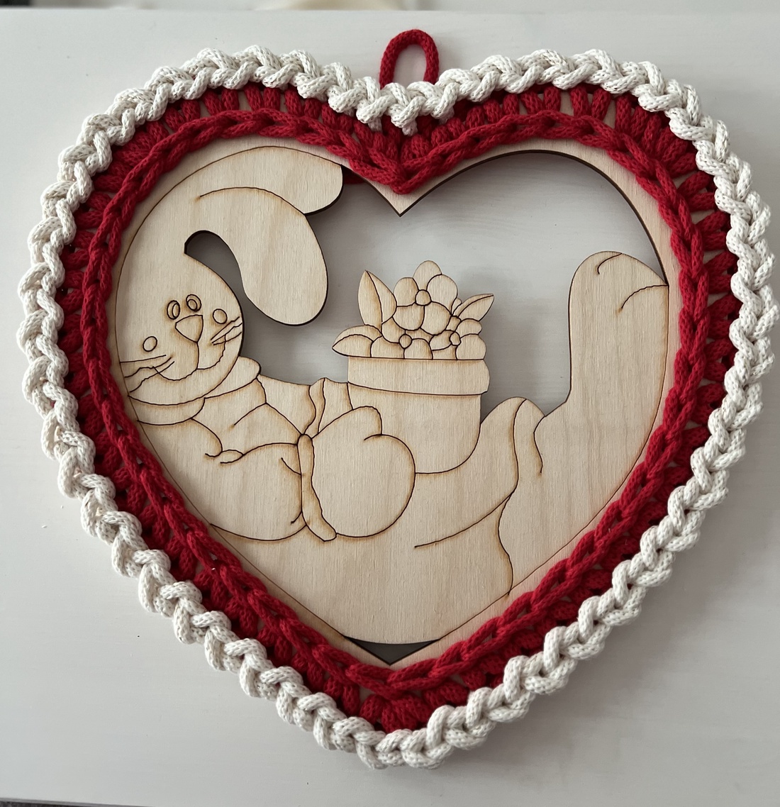 Obiect decorativă  - decor de sărbători - decorațiuni de paște - coș de ouă - Artynos.ro