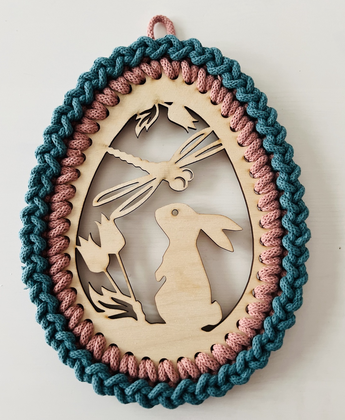 Obiect decorativ  - decor de sărbători - decorațiuni de paște - coș de ouă - Artynos.ro