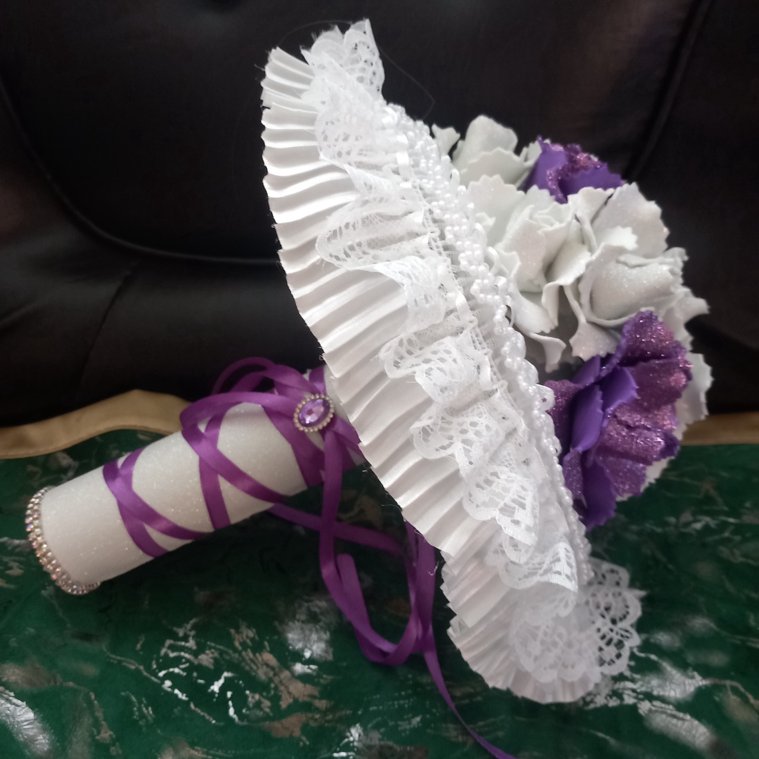 Buchet de mireasa - accesorii nuntă - accesorii de nuntă - cravate mire - Artynos.ro