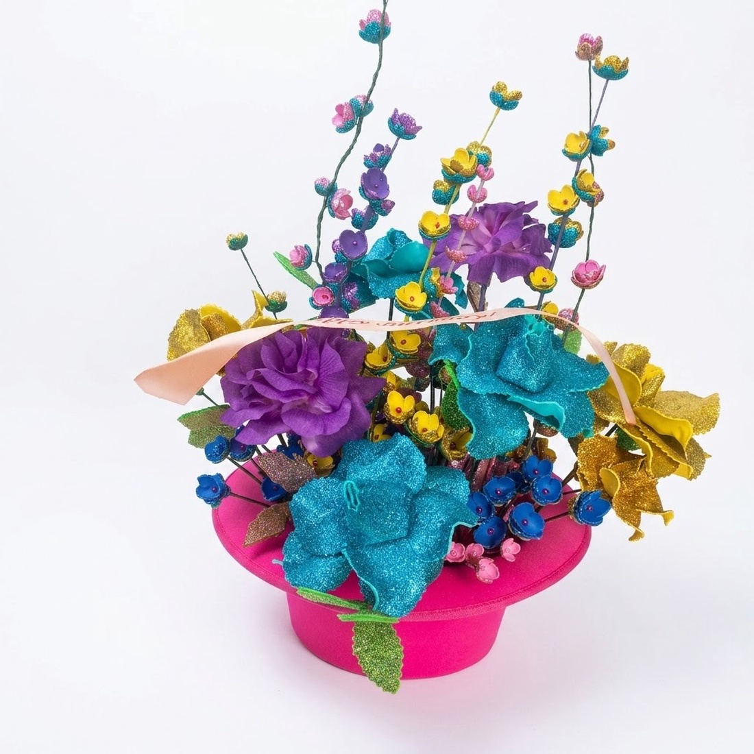 Aranjament Floral Festiv  � Explozie de Culoare și Strălucire - casă & stil de viață - decorațiuni de casă - decorațiuni de pereți - decorațiuni cu licheni - Artynos.ro