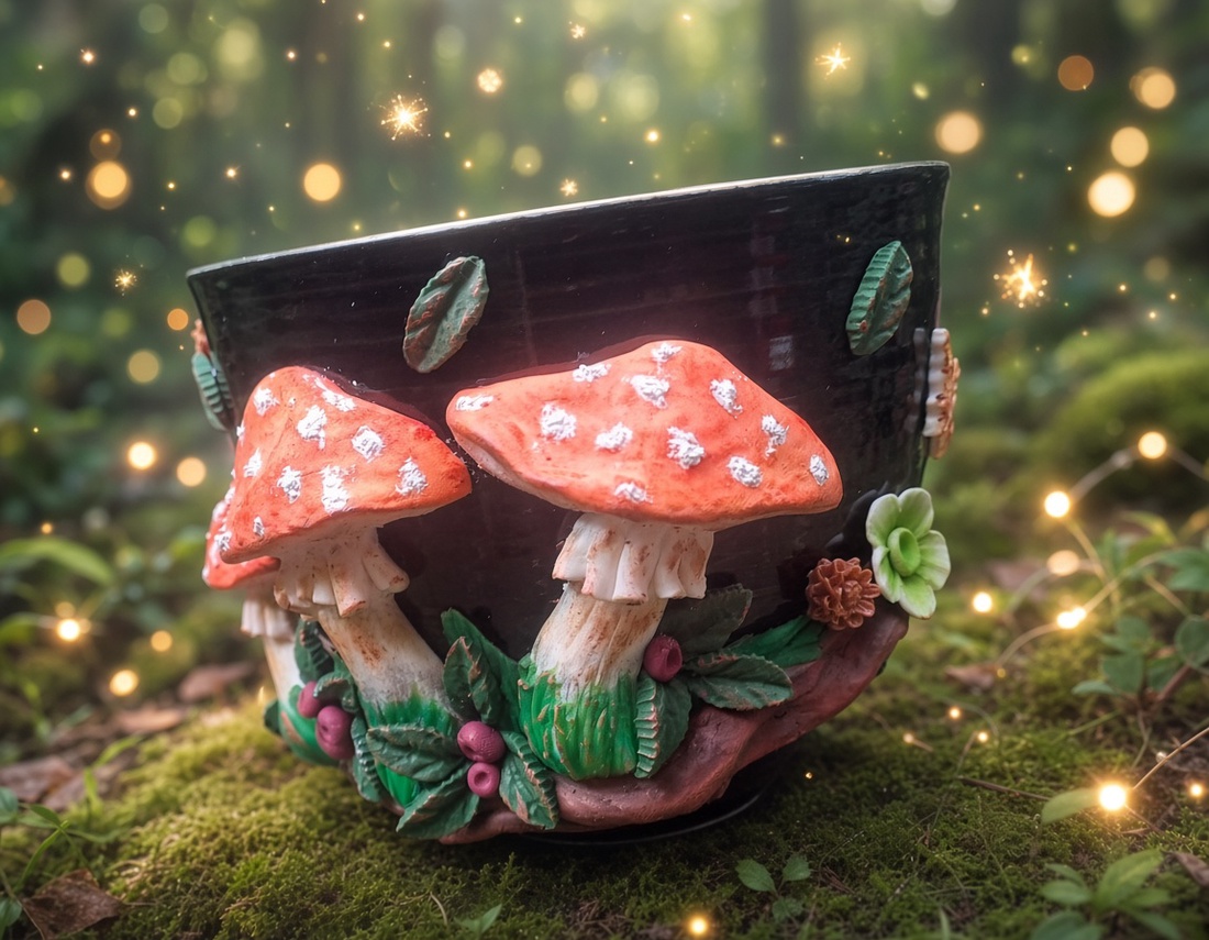 Padurea cu ciuperci - casă & stil de viață - decorațiuni de casă - decorațiuni de pereți - capcană de vise - Artynos.ro