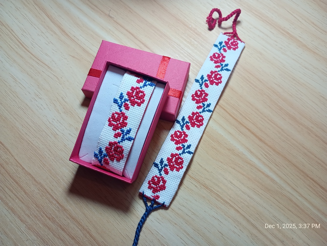 Bratara cusuta manual - bijuterii - brățări - brățări împletite - Artynos.ro