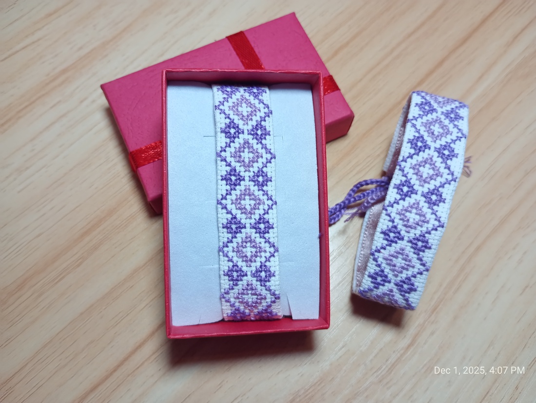 Bratara cusuta manual - bijuterii - brățări - brățări împletite - Artynos.ro