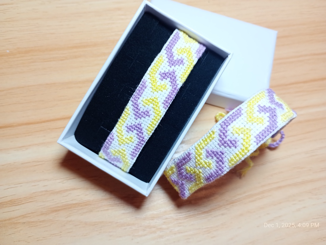 Bratara cusuta manual - bijuterii - brățări - brățări împletite - Artynos.ro