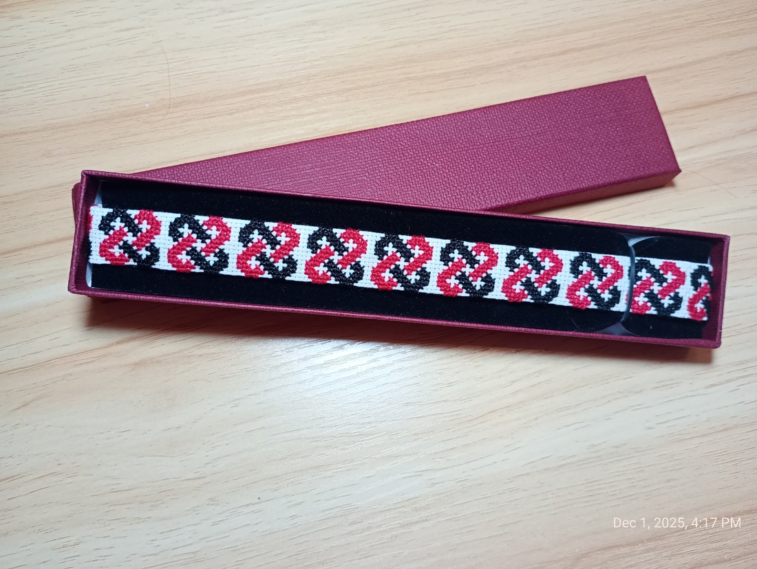 Colier / panglica pentru gat  - bijuterii - coliere - coliere brodate - Artynos.ro