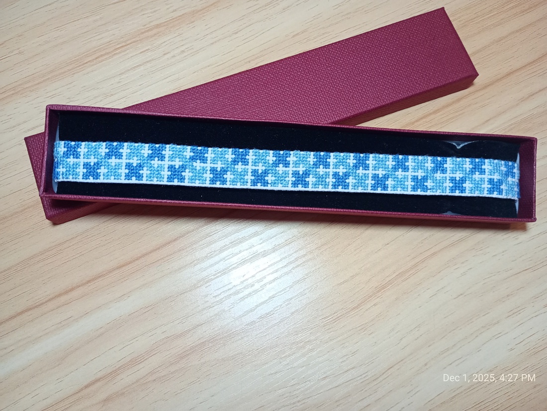 Colier / panglica pentru gat  - bijuterii - coliere - coliere brodate - Artynos.ro