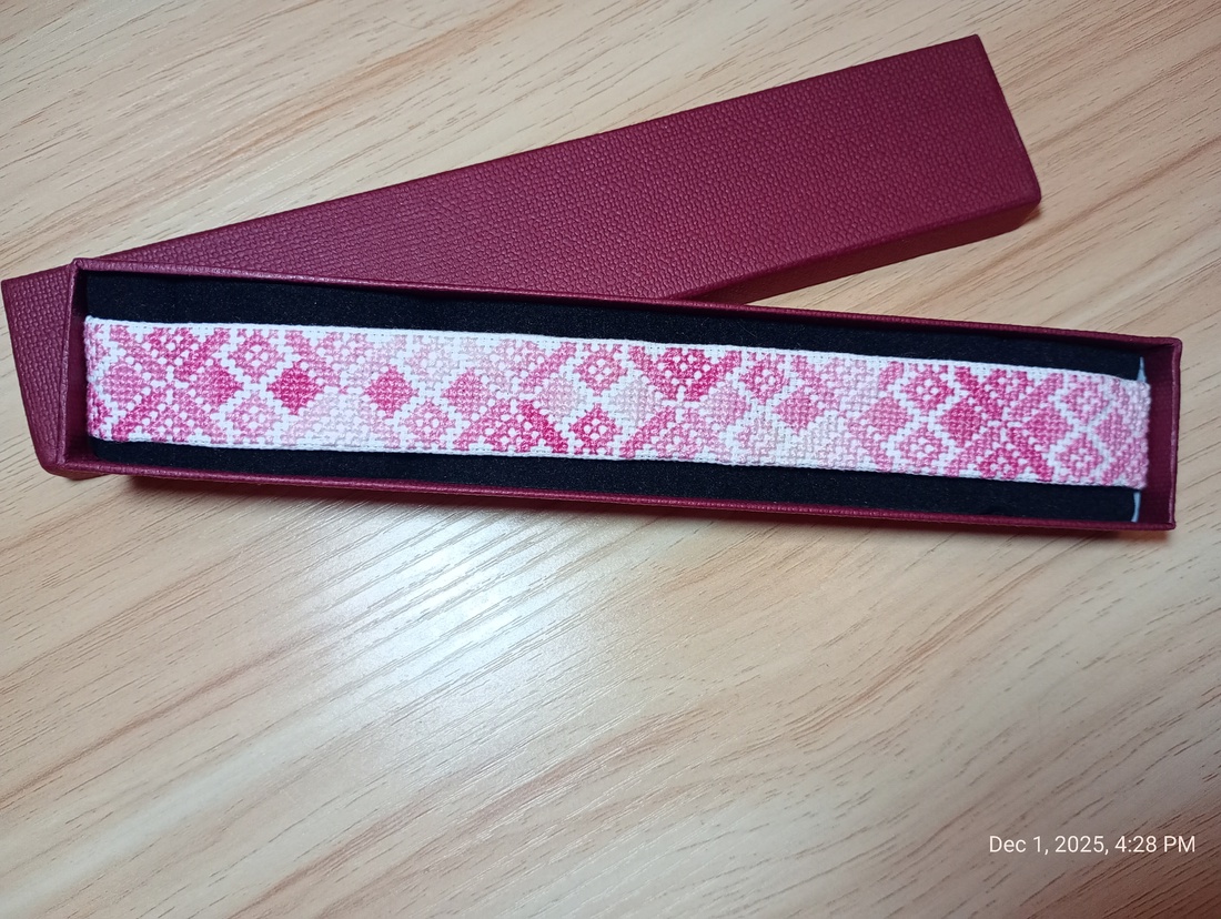 Colier / panglica pentru gat  - bijuterii - coliere - coliere brodate - Artynos.ro