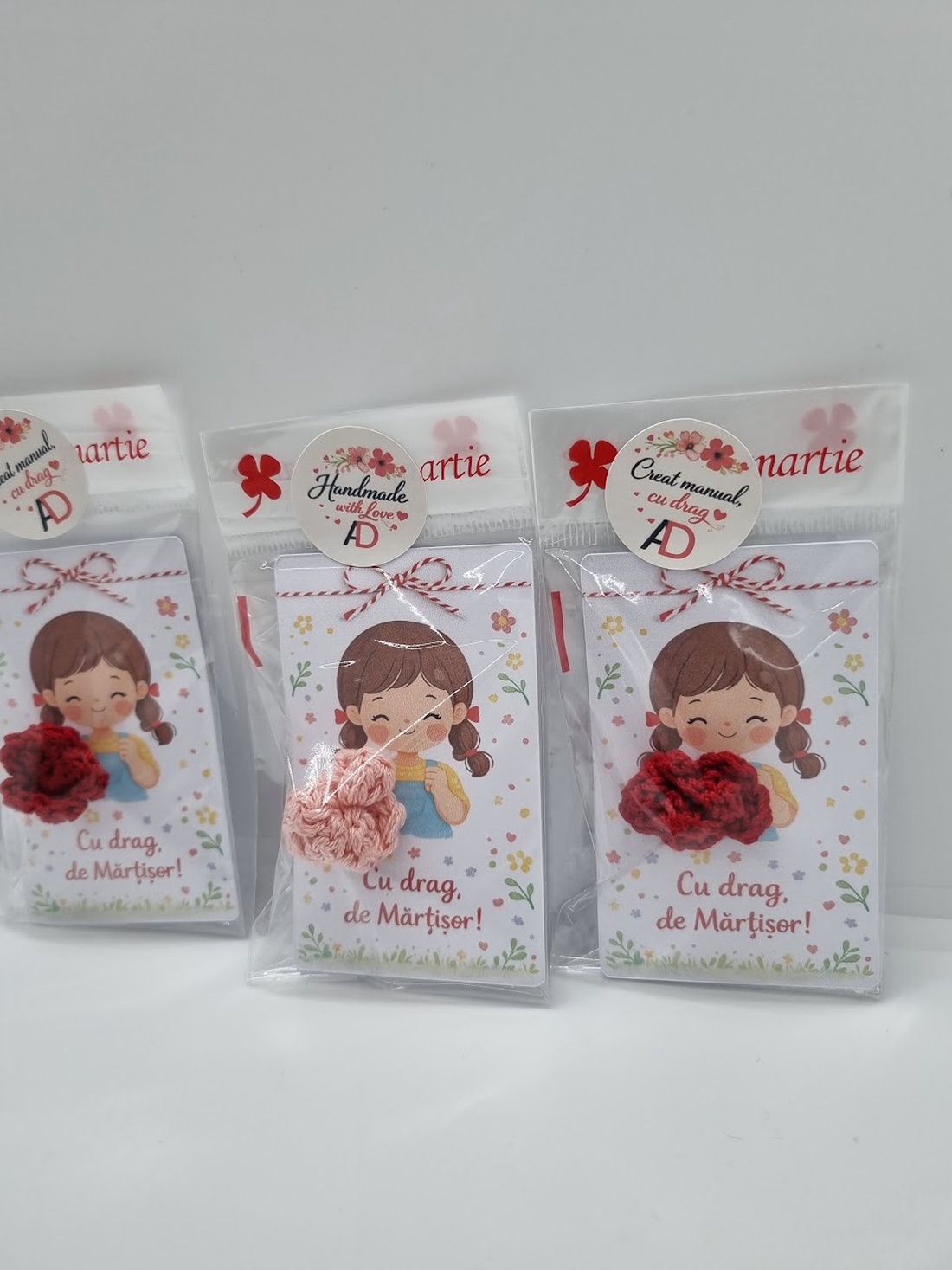 Inele croșetate pentru fetițe - bijuterii - mărțișor - Artynos.ro