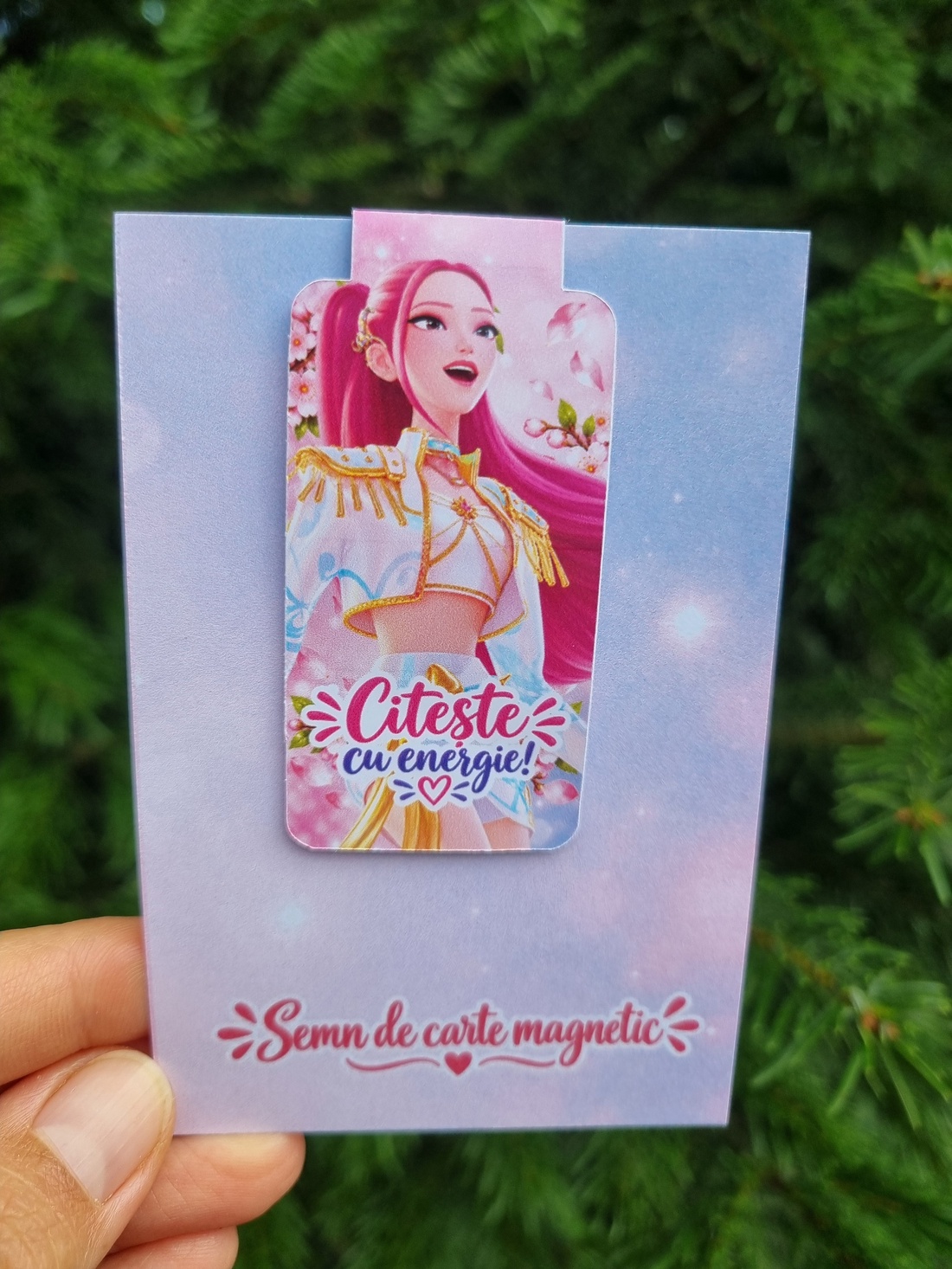 Semn de carte - tematica Kpop Demon Hunters - cărți și creații cu tematică muzicală, cadouri - semn de carte - Artynos.ro