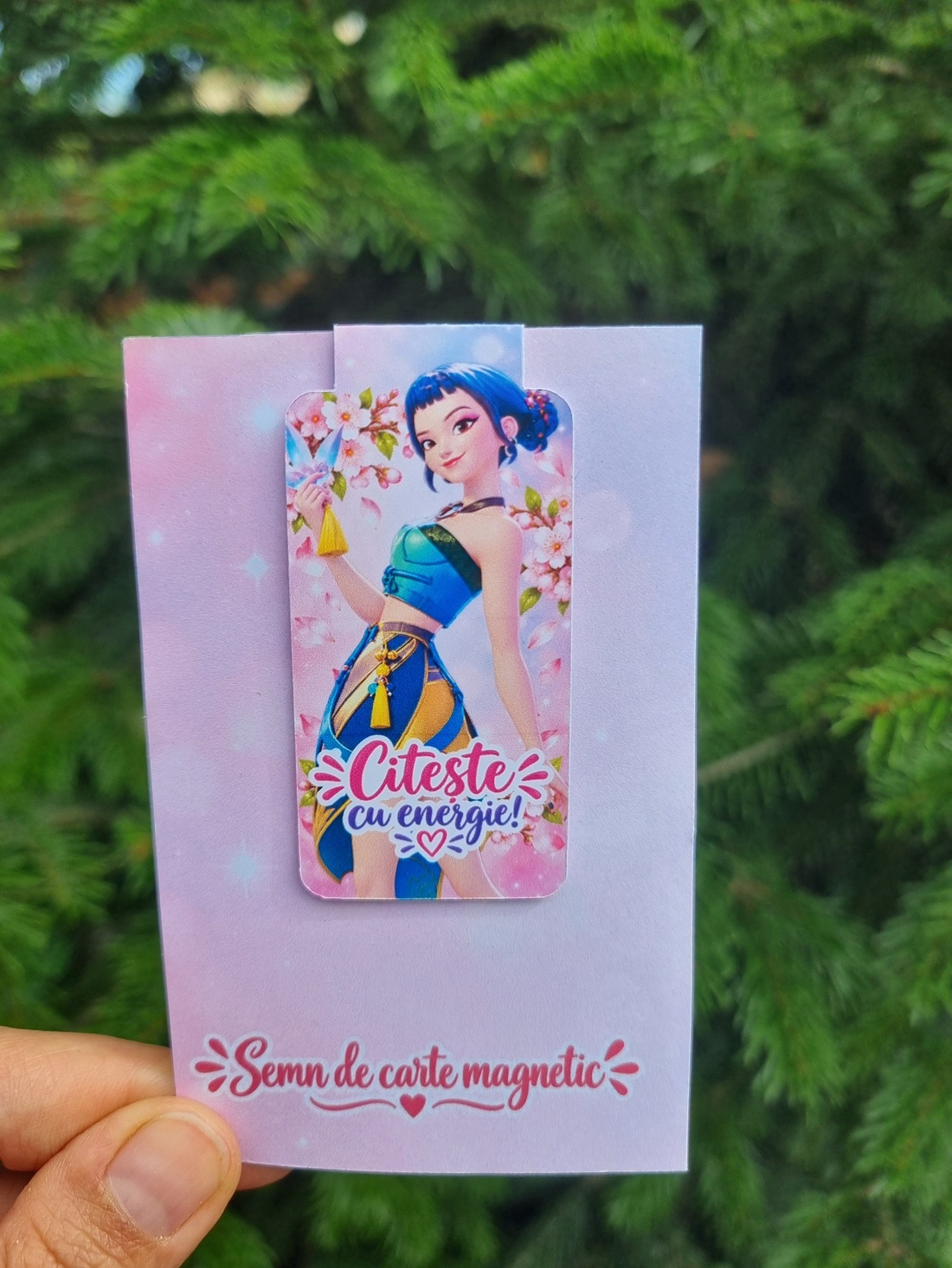 Semn de carte - tematica Kpop Demon Hunters - cărți și creații cu tematică muzicală, cadouri - semn de carte - Artynos.ro